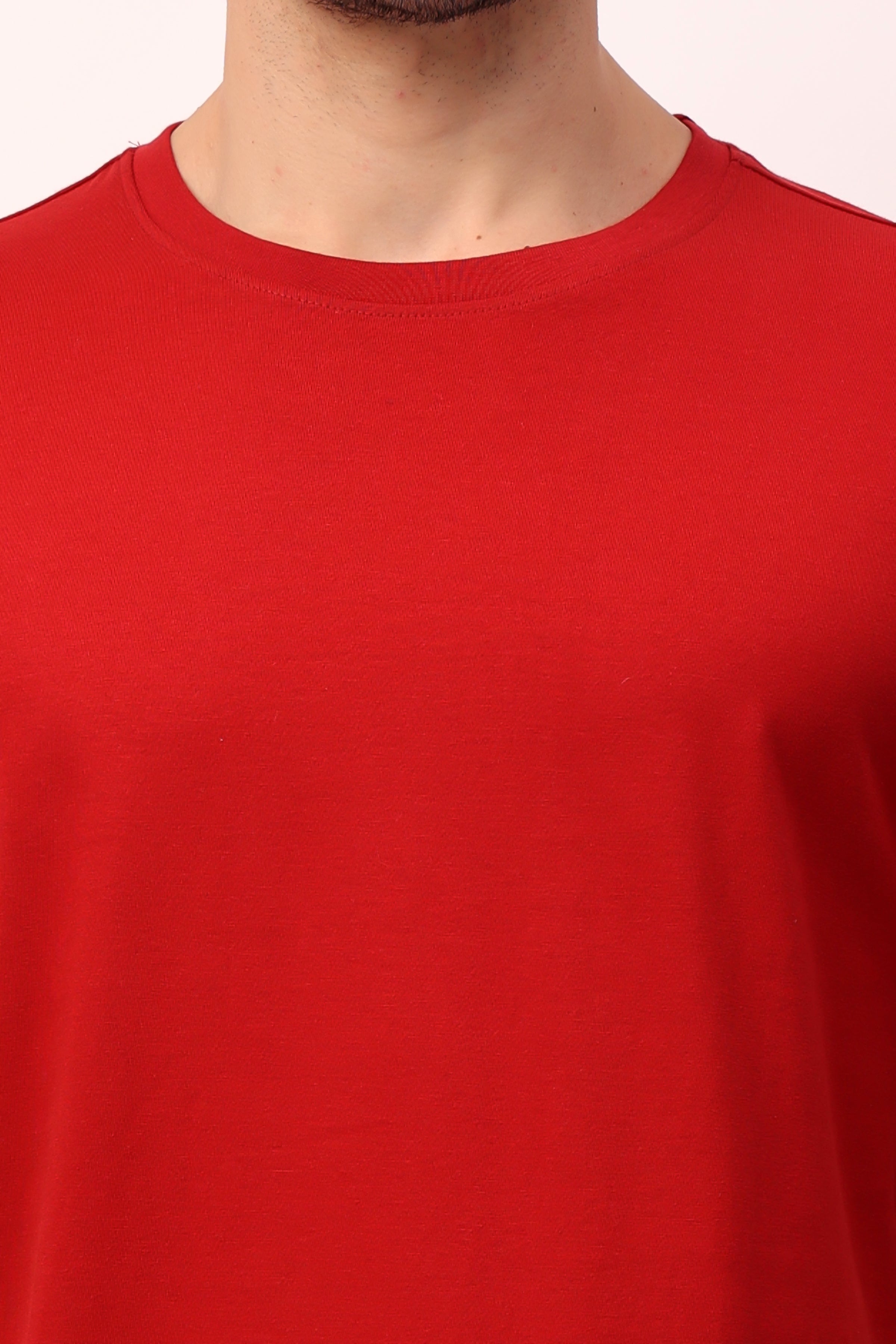 Stylox Men’s Regular Fit Round Neck Half Sleeve Solid T-Shirt | Premium Cotton Plain Casual Tee for Everyday Wear - Stylox
