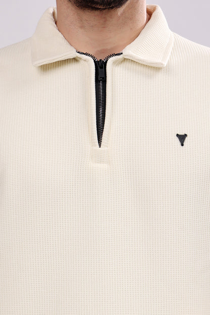 STYLOX Zipper Neck SWEATSHIRT For Men