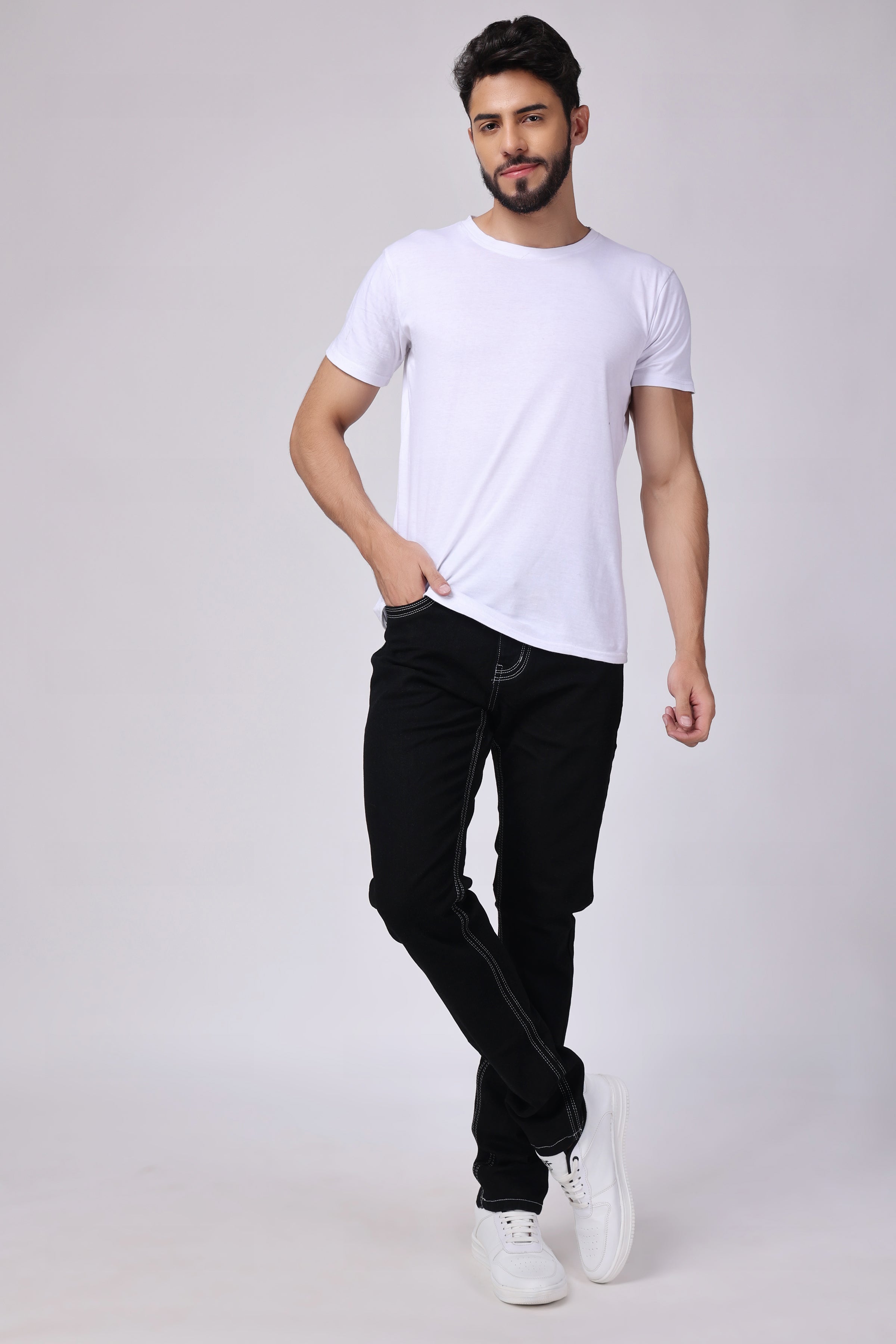 Stylox Men SLIM Fit Jeans | Black| 5810-10177 - Stylox
