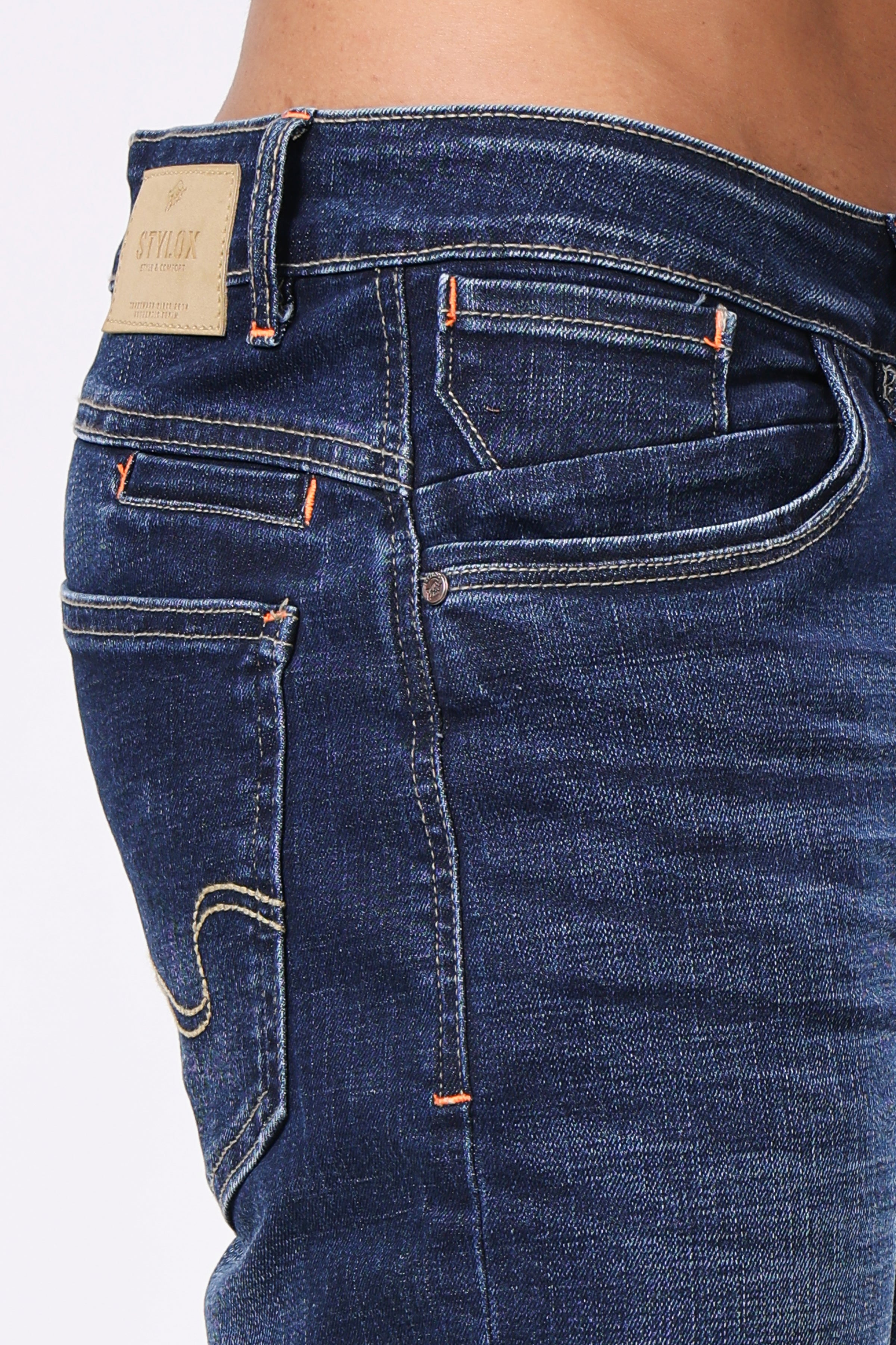 Stylox Redefine Slim Fit Men's Denim Jeans -  Dark Blue, Light Blue, Mid Dark Blue |
