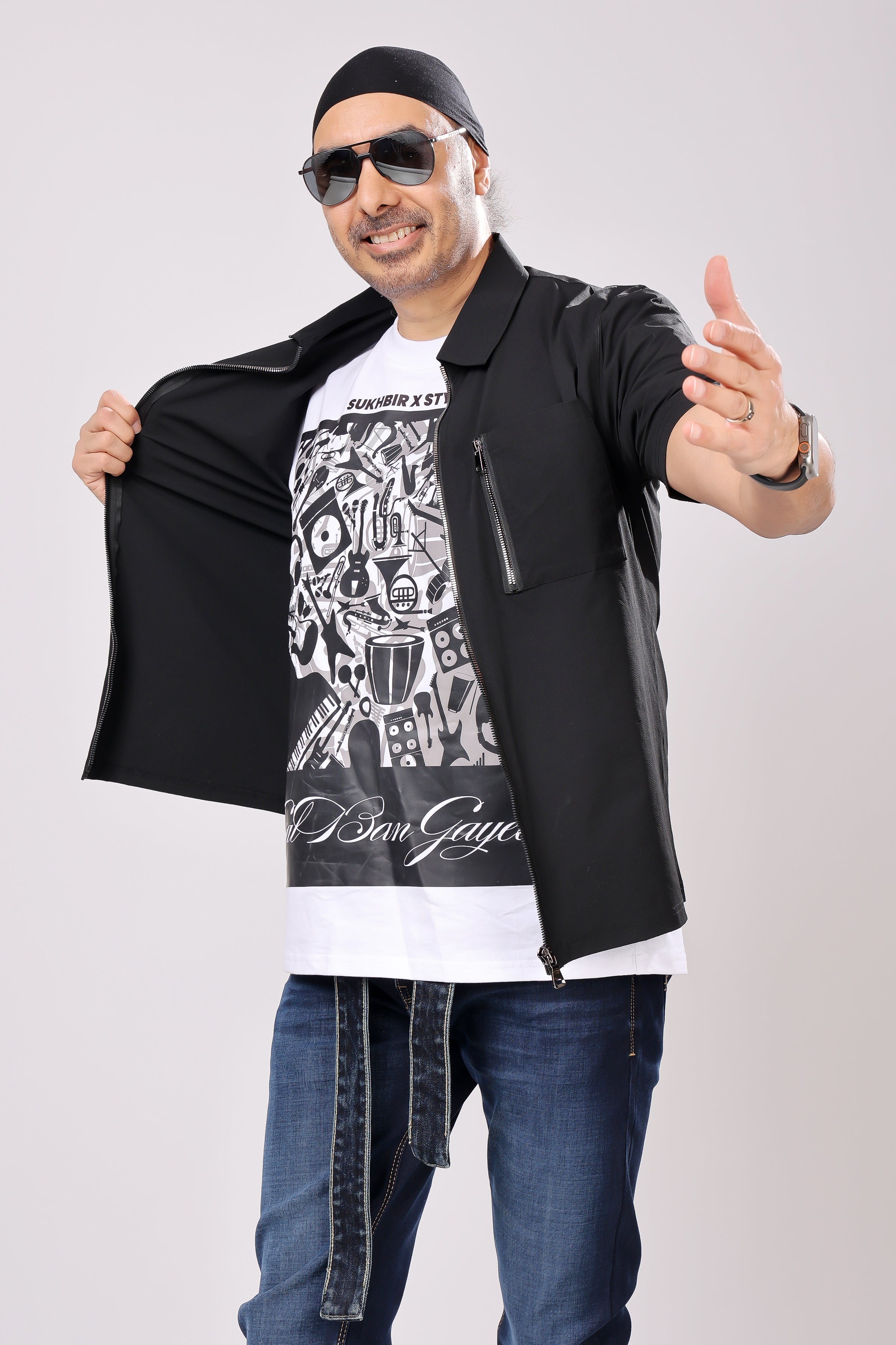 Stylox Men’s Oversized Round Neck Half Sleeve Printed T-Shirt | Premium Cotton Loose Fit Graphic Tee for Streetwear &amp; Casual Style