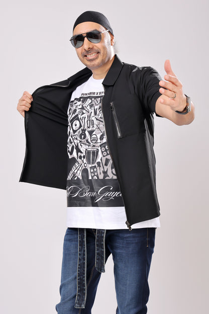 Stylox Men’s Oversized Round Neck Half Sleeve Printed T-Shirt | Premium Cotton Loose Fit Graphic Tee for Streetwear &amp; Casual Style