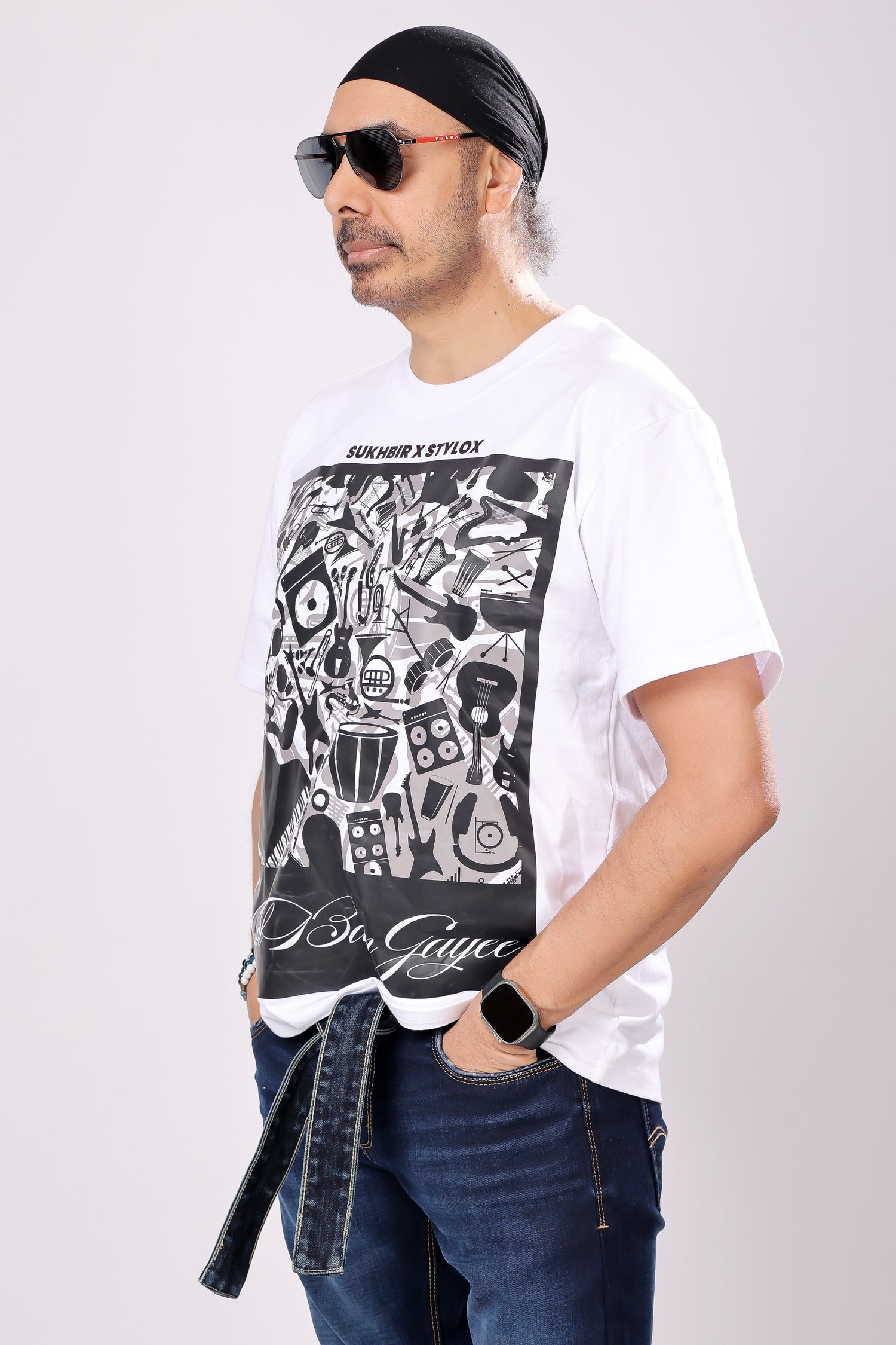 Stylox Men’s Oversized Round Neck Half Sleeve Printed T-Shirt | Premium Cotton Loose Fit Graphic Tee for Streetwear &amp; Casual Style