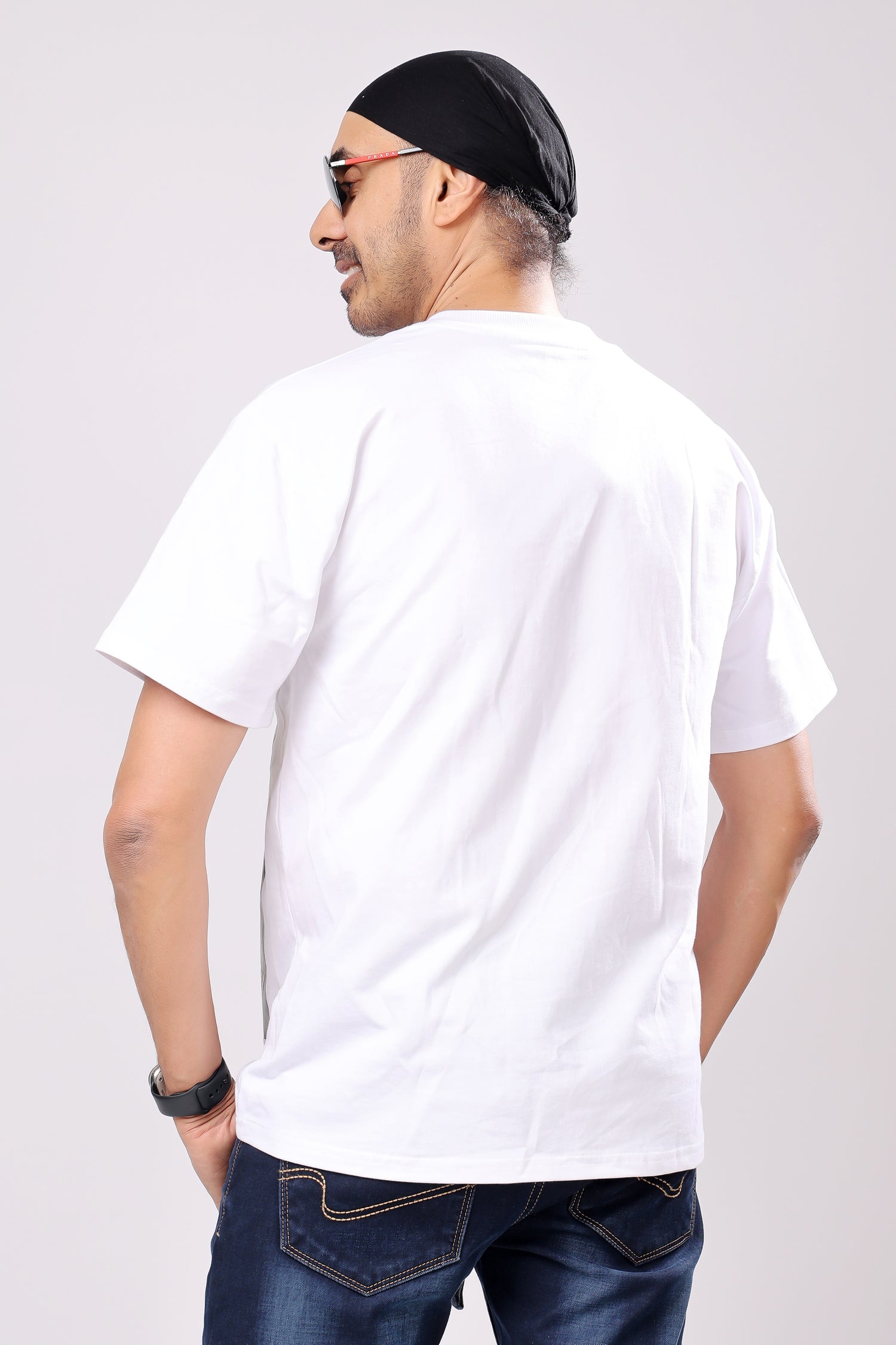 Stylox Men’s Oversized Round Neck Half Sleeve Printed T-Shirt | Premium Cotton Loose Fit Graphic Tee for Streetwear &amp; Casual Style