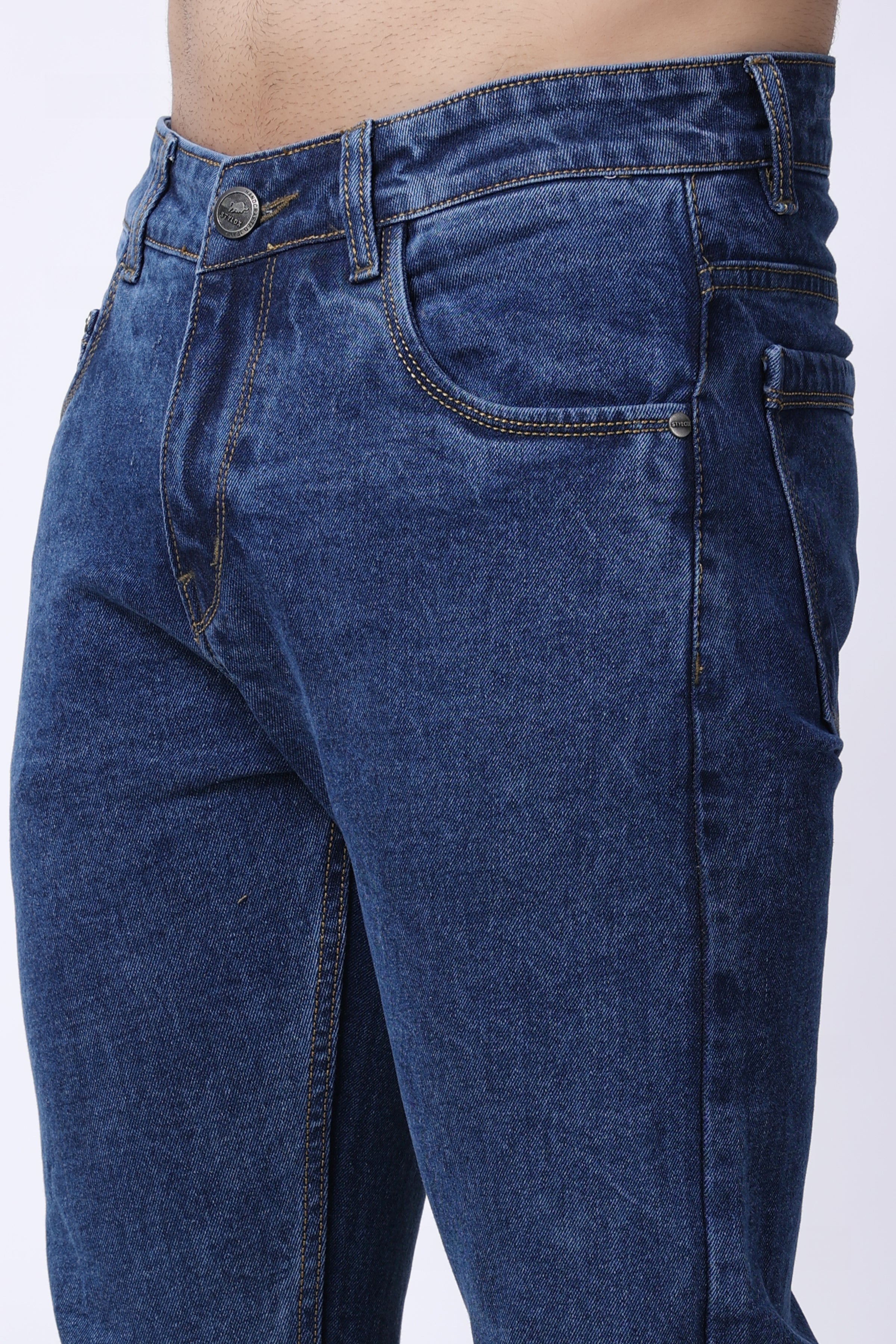 Stylox Men Slim Fit Jean | Blue | Available in Multiple Sizes - 90054 - Stylox