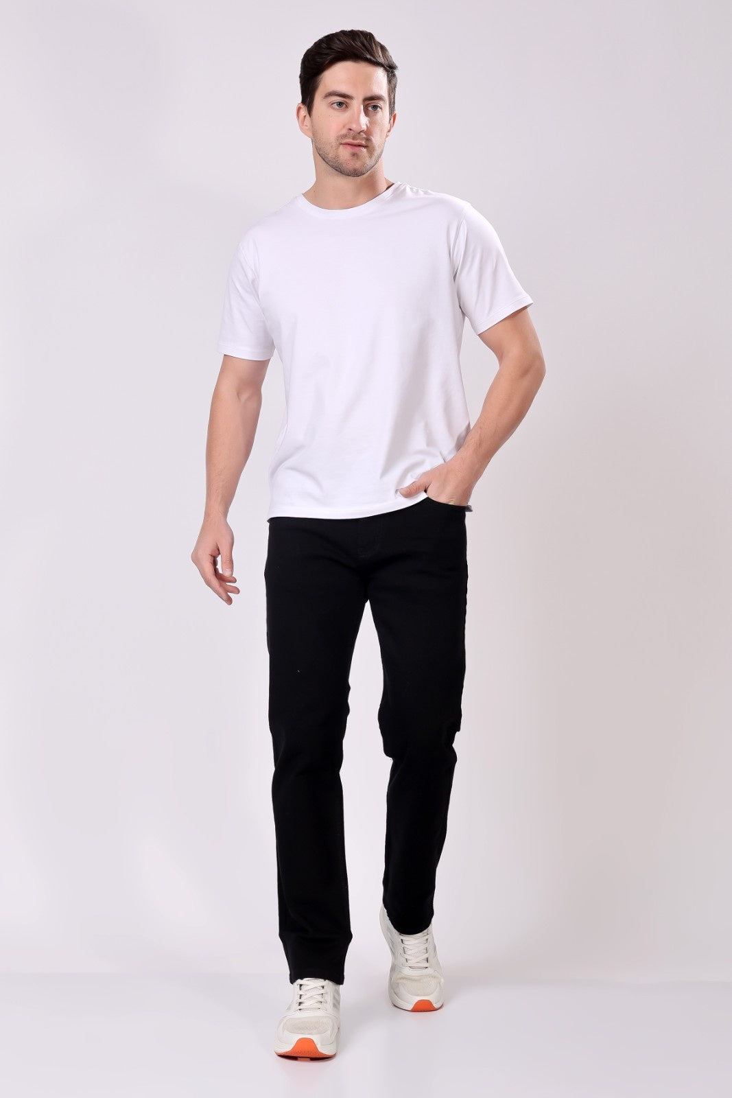 Stylox Comfort Fit Men's Denim Jeans - Black | - Stylox