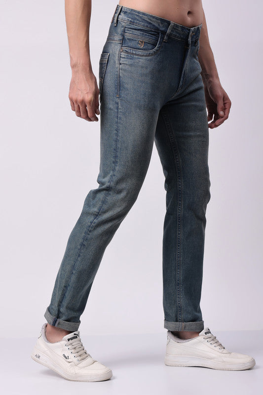 Stylox Comfort Fit Men's Denim Jeans - Grey | - Stylox
