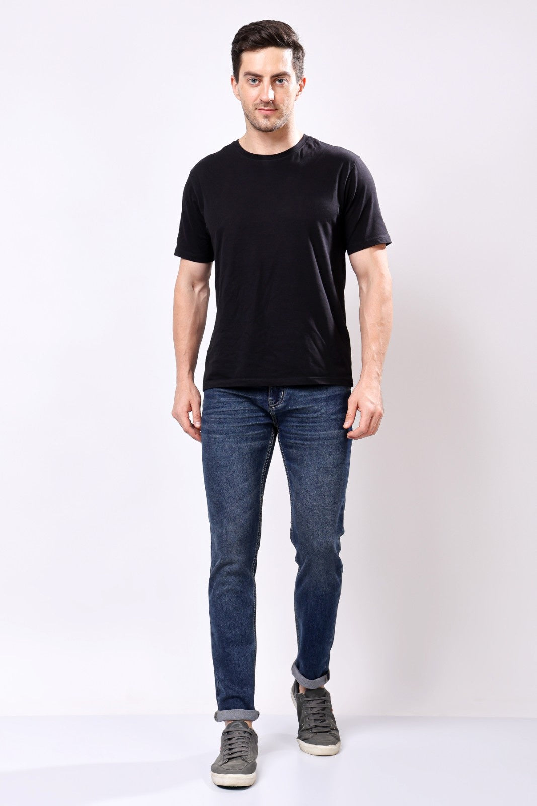 Stylox Slim Fit Denim Jeans - Dark Blue,