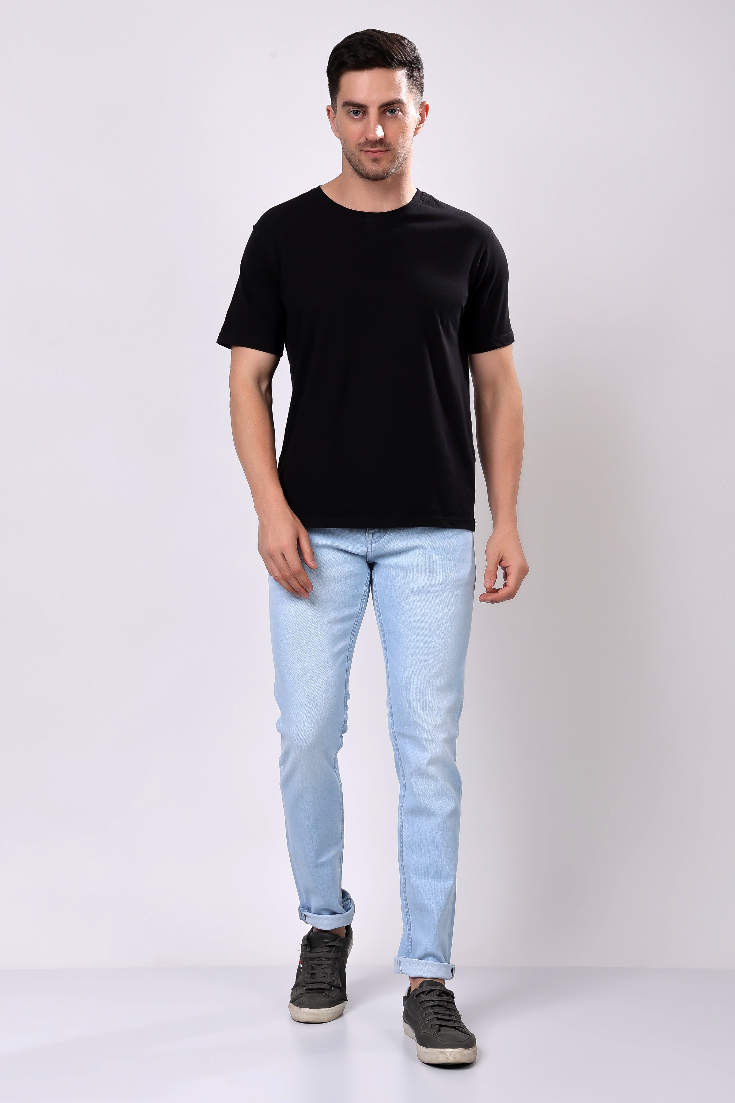Stylox Slim Fit Denim Jeans - Sky Blue,