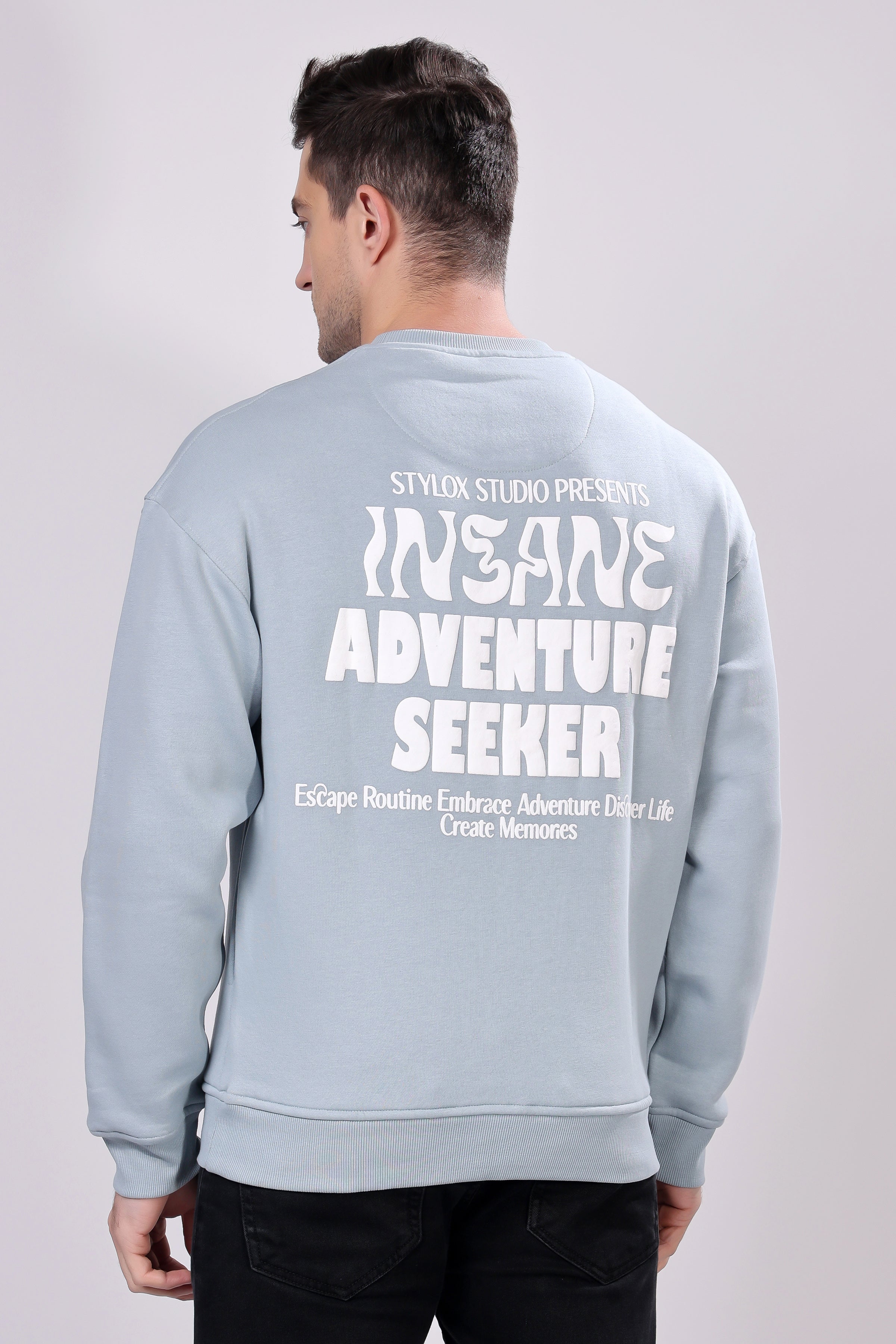 Stylox Printed Full Sleeve Sweatshirt For Men - Stylox