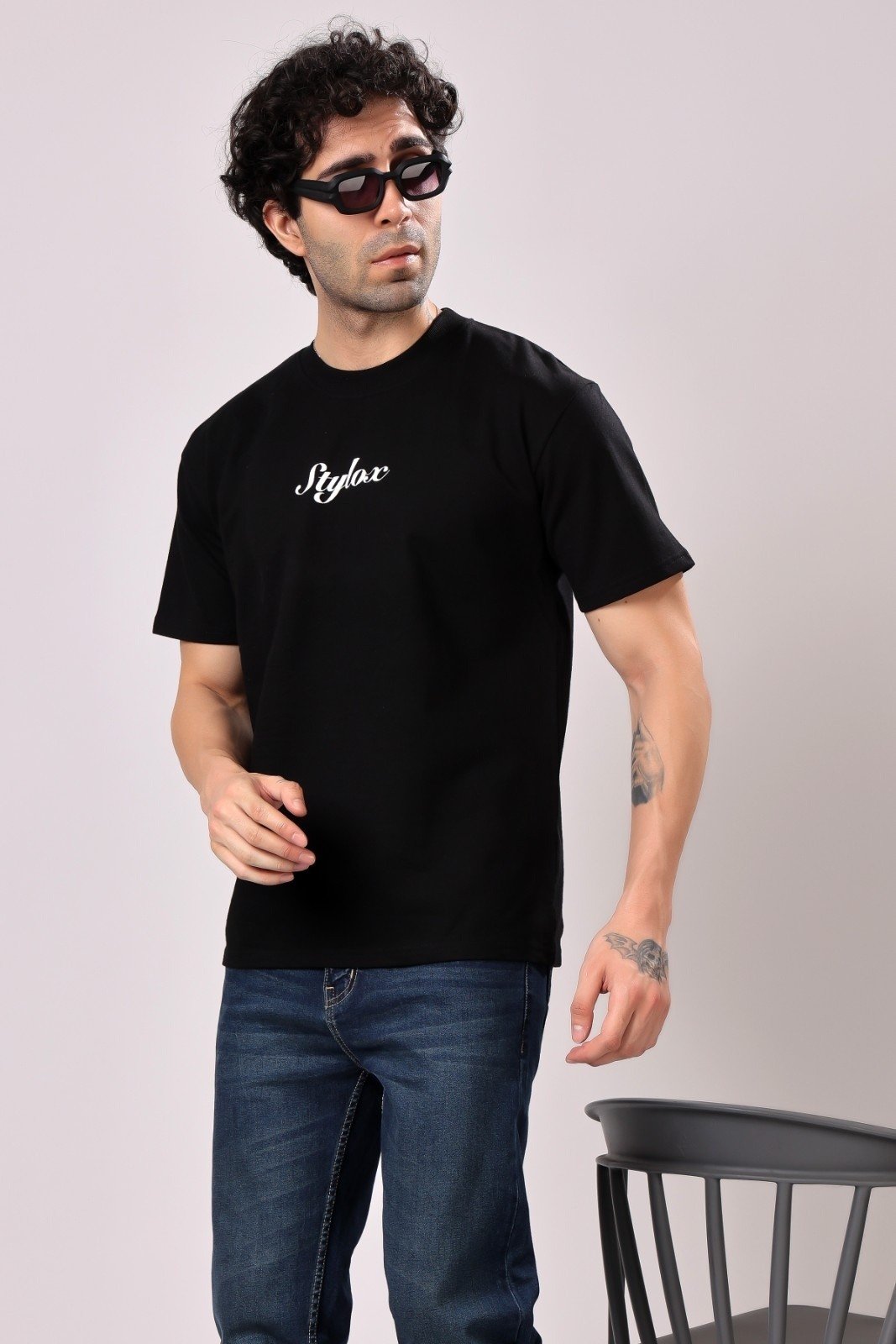 Stylox Regular Fit Round Neck Half Sleeve T-Shirt For Men - Stylox