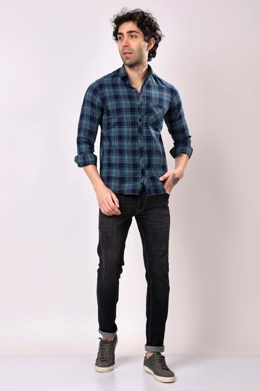 Stylox Casual Check Shirt For Men - Stylox