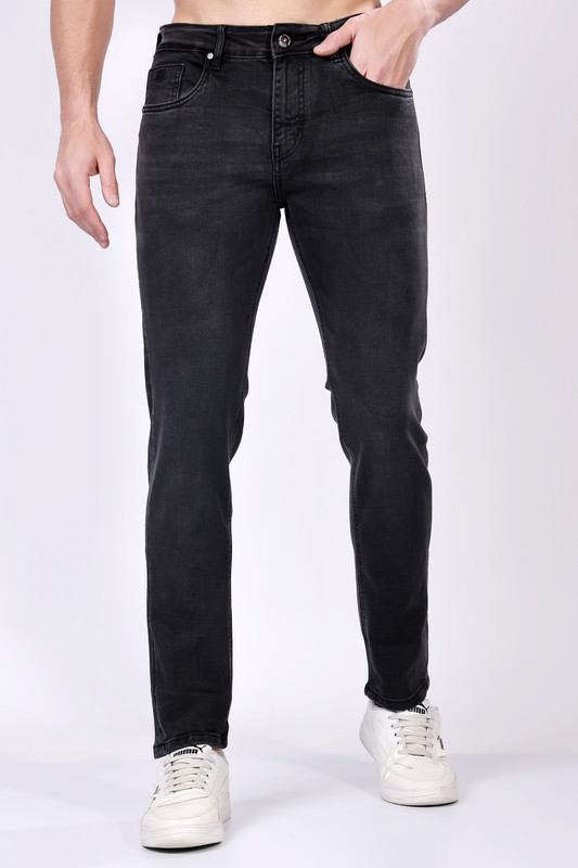 Stylox Slim Fit Denim Jeans - black, - Stylox