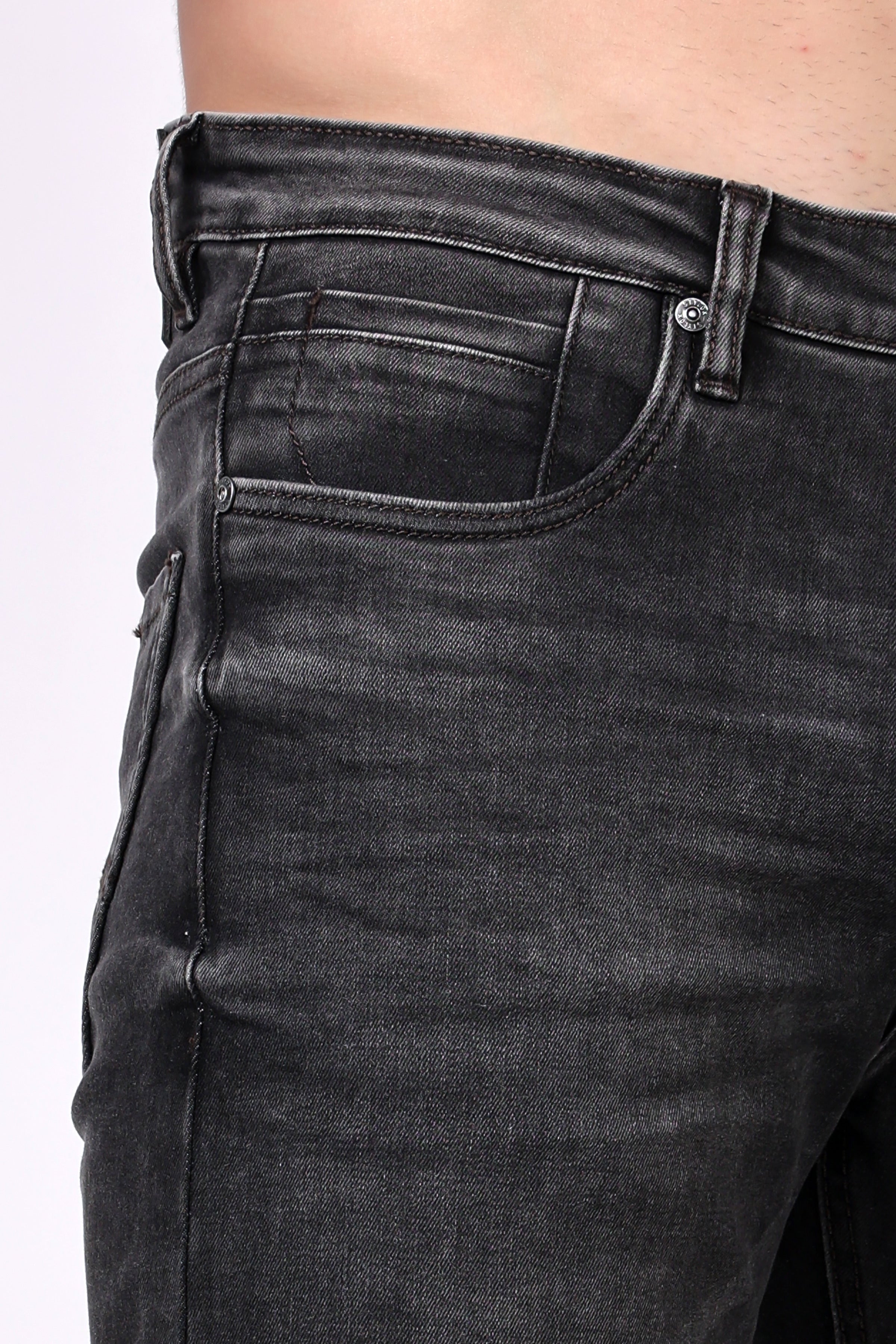 Stylox Comfort Fit Denim Jeans for Men |  Grey |