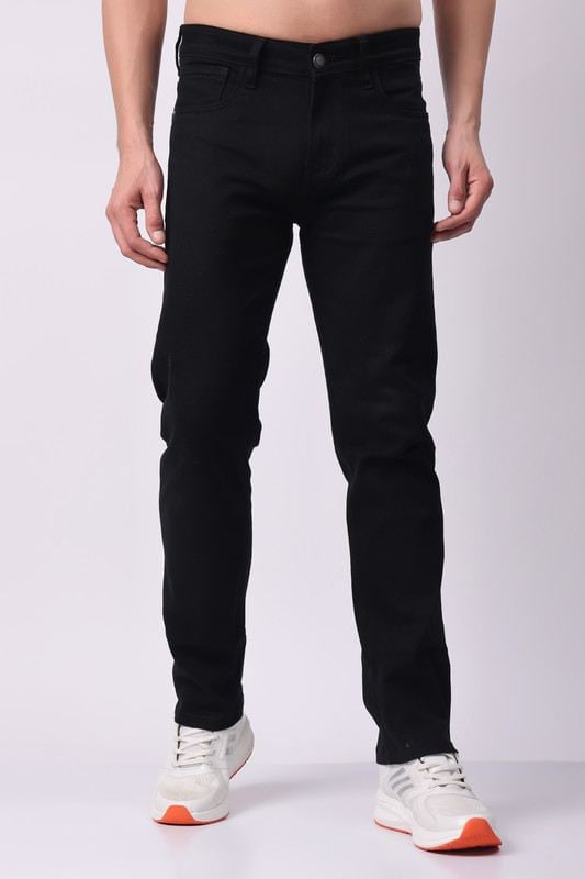 Stylox Men’s Comfort Fit Denim Jeans - Black, - Stylox