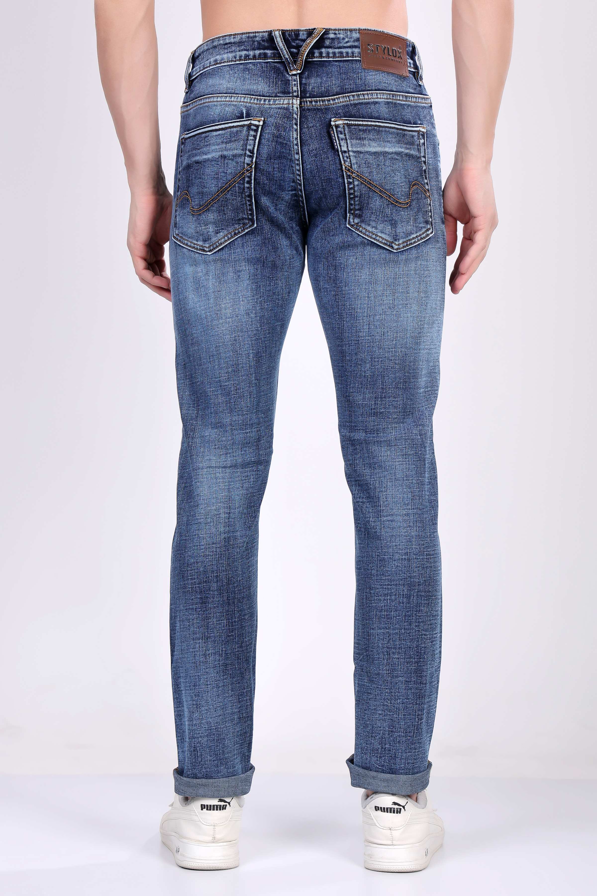 Stylox Slim Fit Denim Jeans - Blue,
