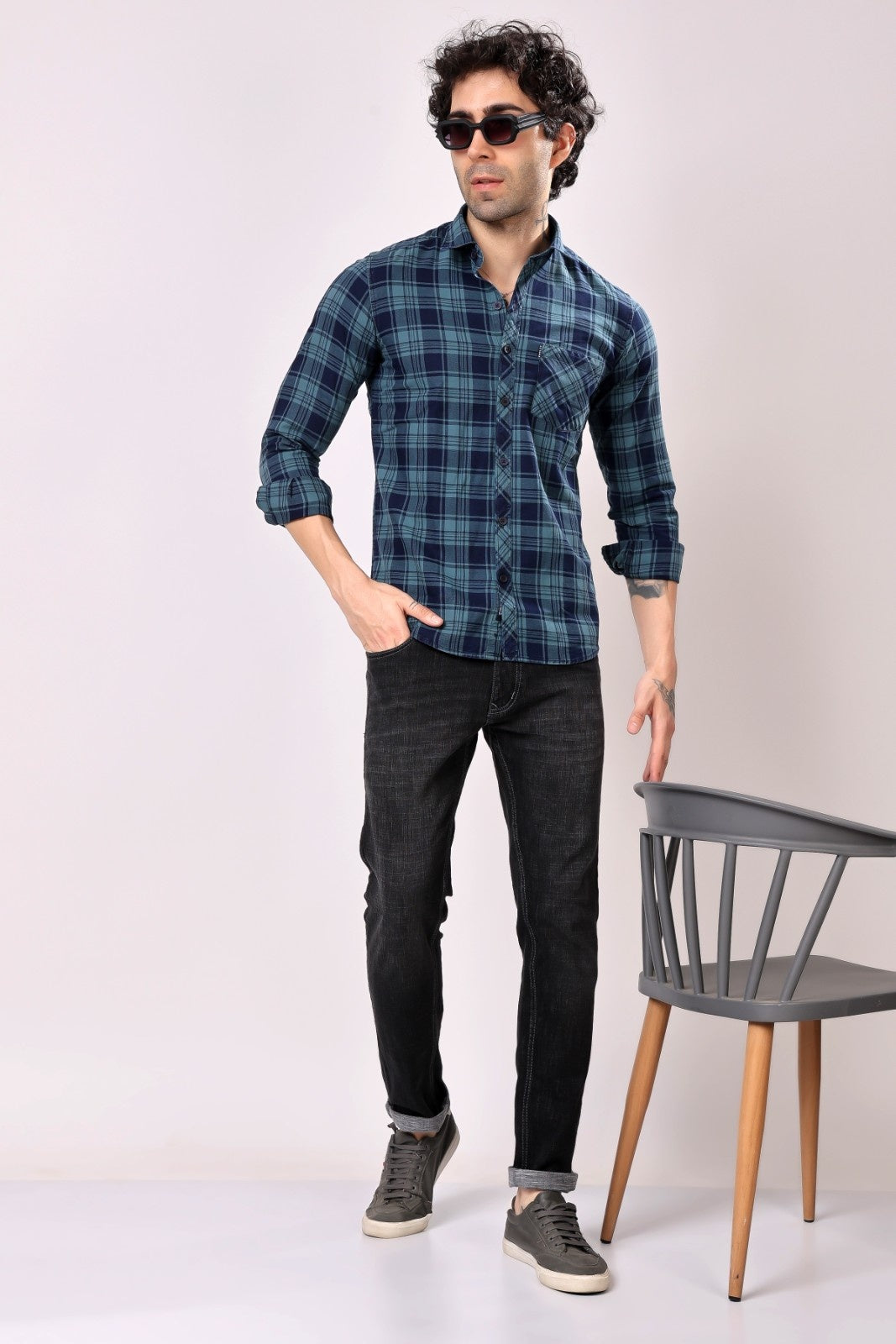 Stylox Casual Check Shirt For Men - Stylox
