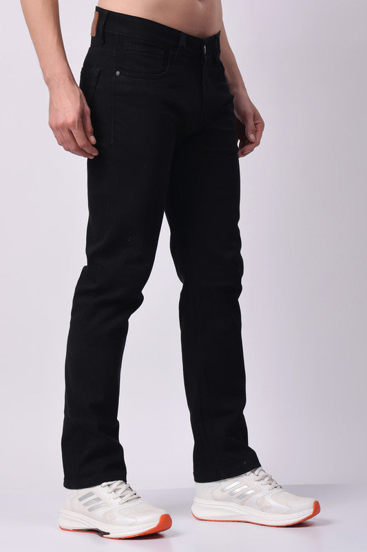 Stylox Men’s Comfort Fit Denim Jeans - Black, - Stylox