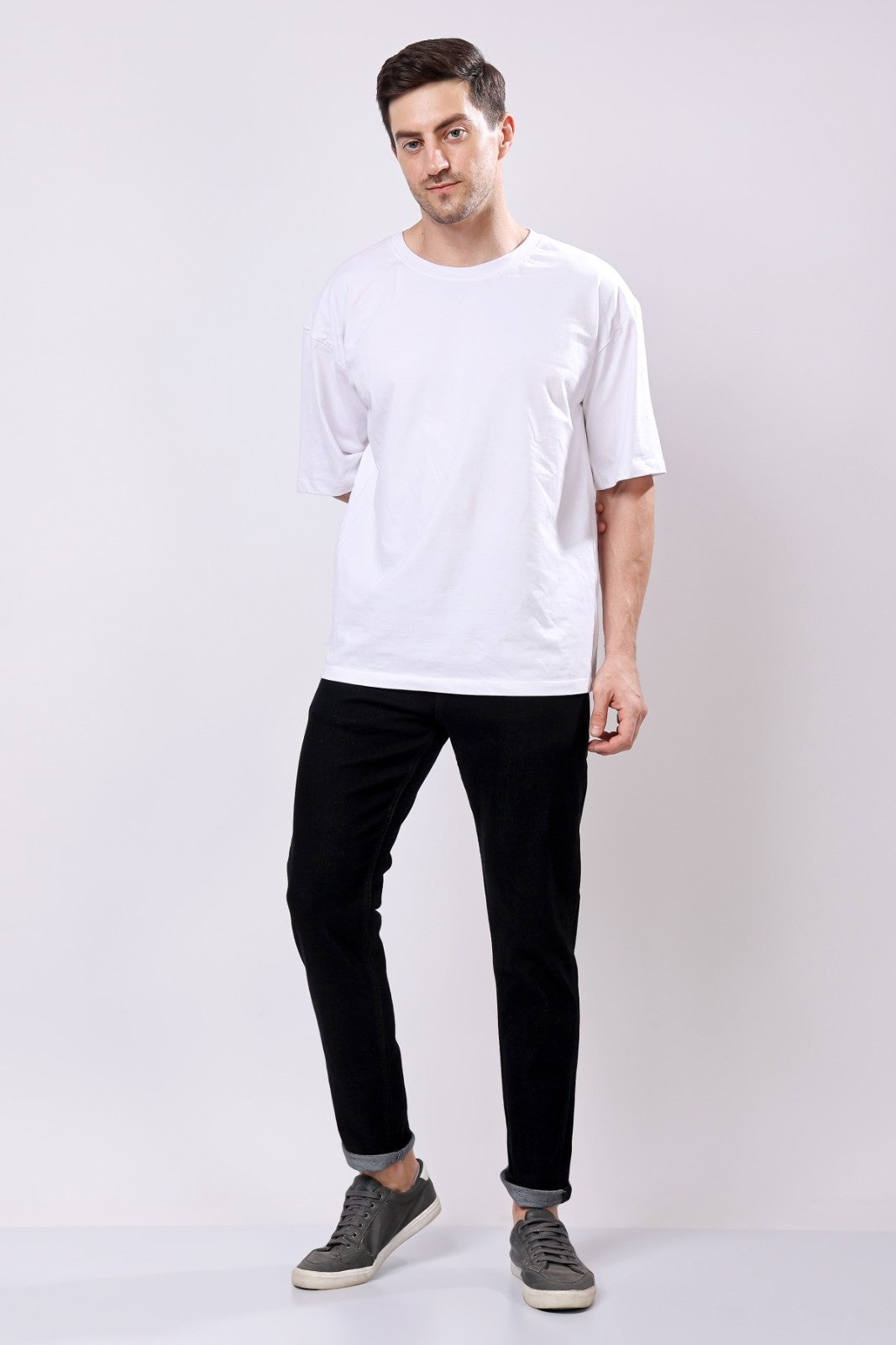 Stylox Slim Fit Denim Jeans - Black, - Stylox