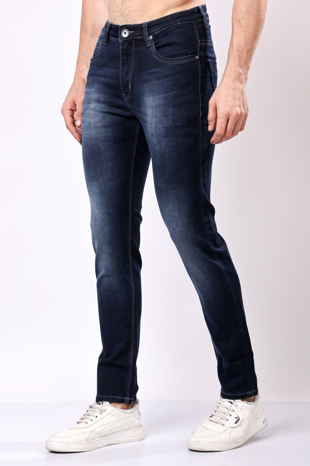 Stylox Slim Fit Denim Jeans - Dark Blue,
