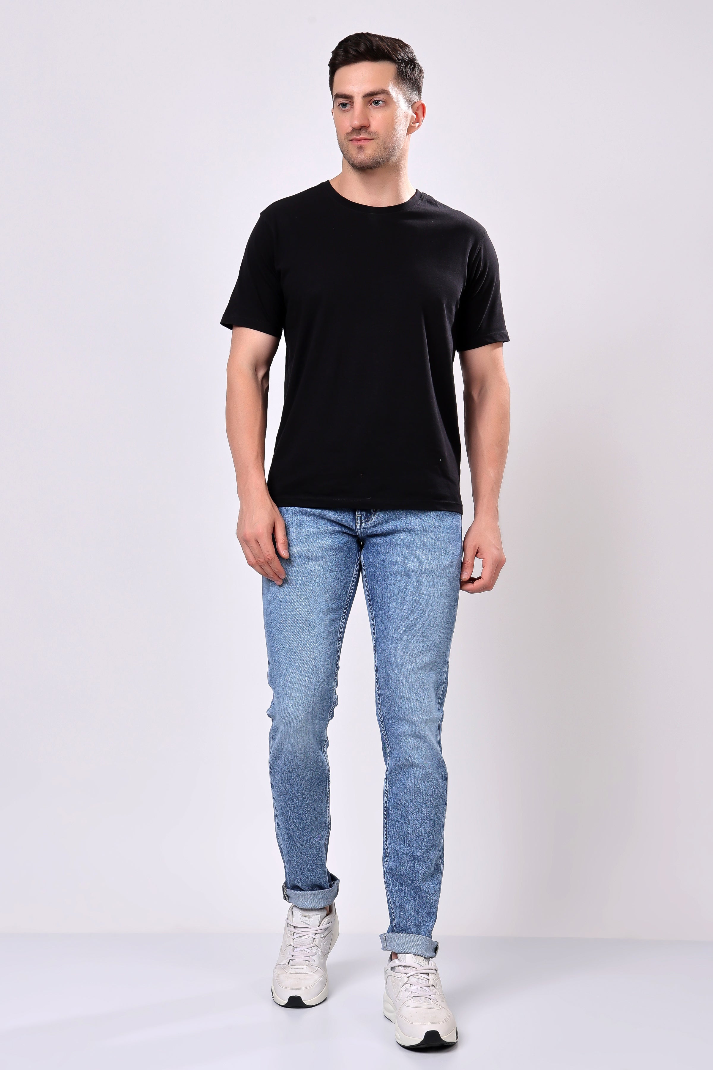 Stylox Slim Fit Denim Jeans - Sky Blue,