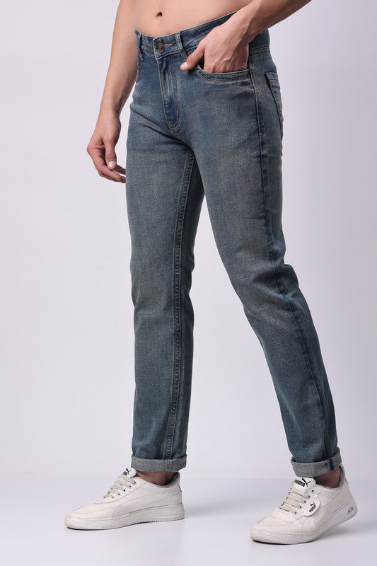 Stylox Comfort Fit Men's Denim Jeans - Grey | - Stylox