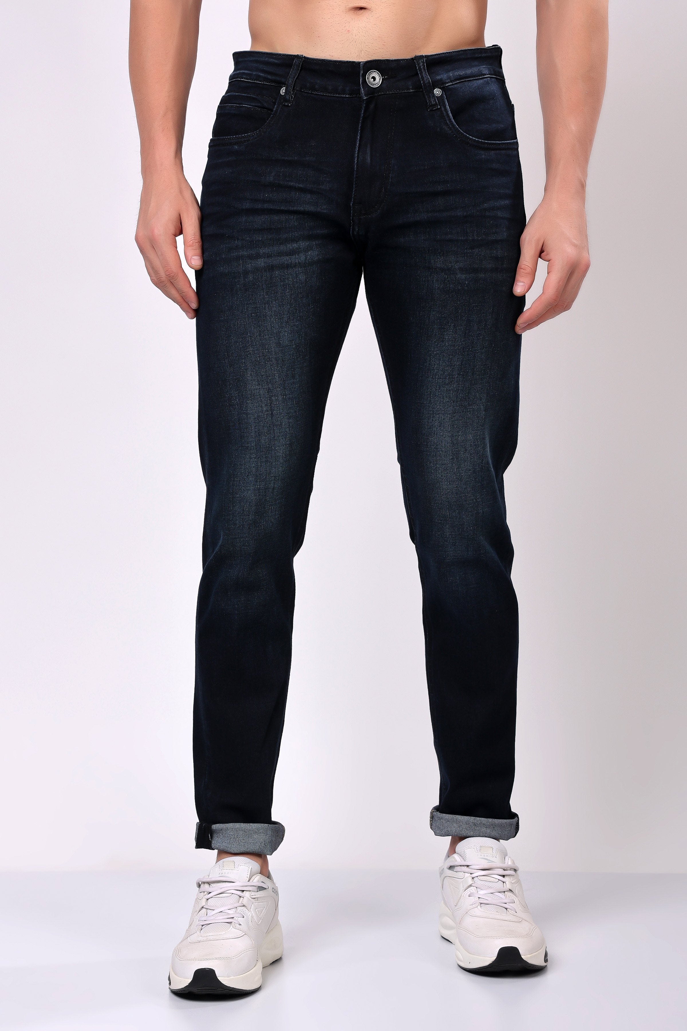 Stylox Slim Fit Denim Jeans - Black,
