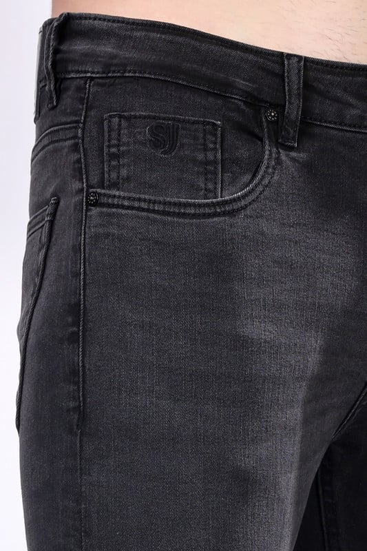 Stylox Slim Fit Denim Jeans - black, - Stylox