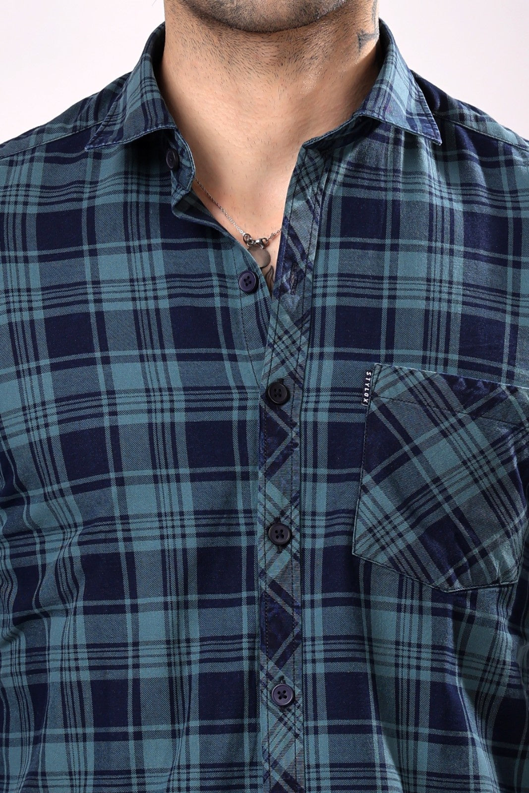 Stylox Casual Check Shirt For Men - Stylox