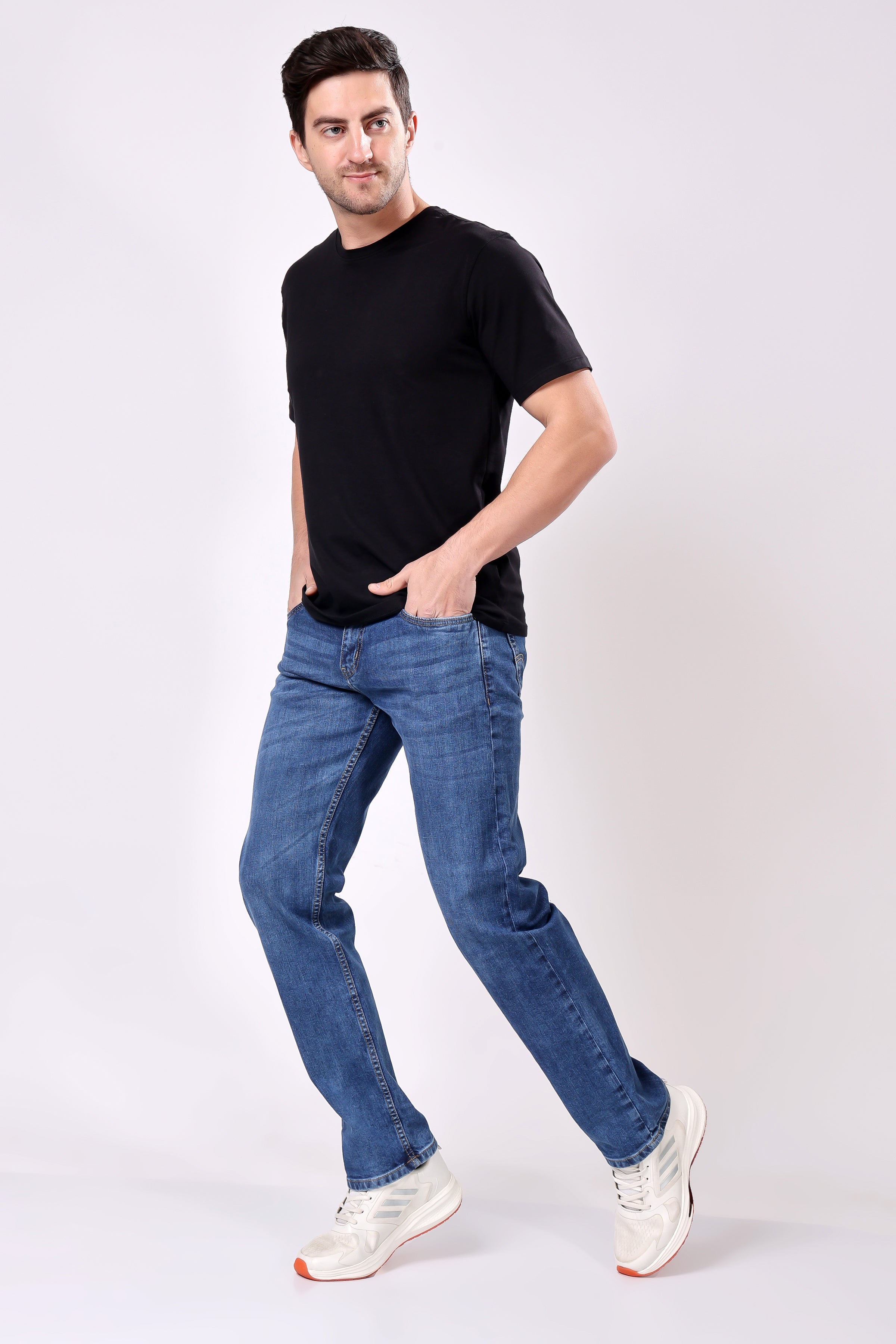 Stylox Men's Straight Fit Denim Jeans - Stylox