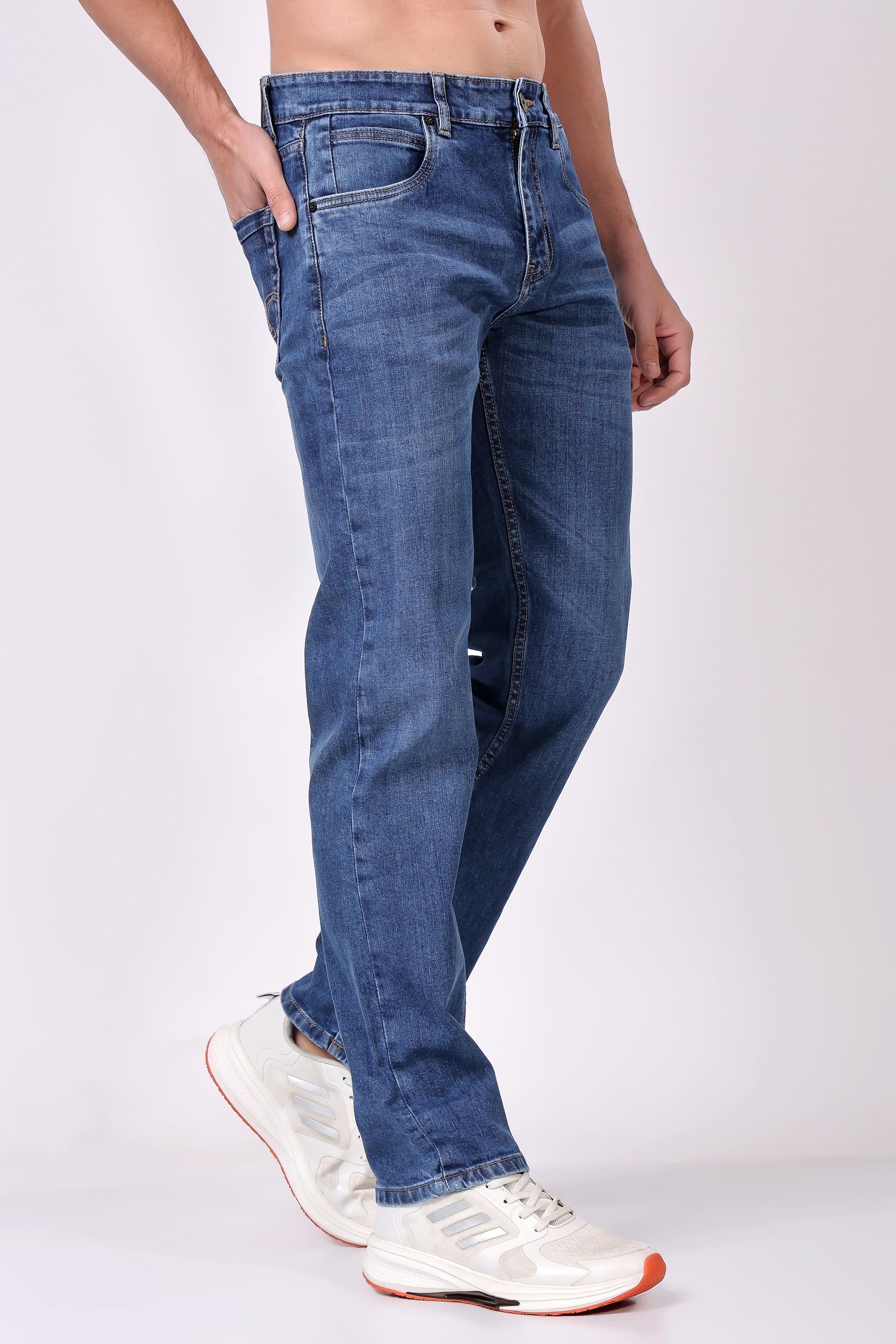 Stylox Men's Straight Fit Denim Jeans - Stylox