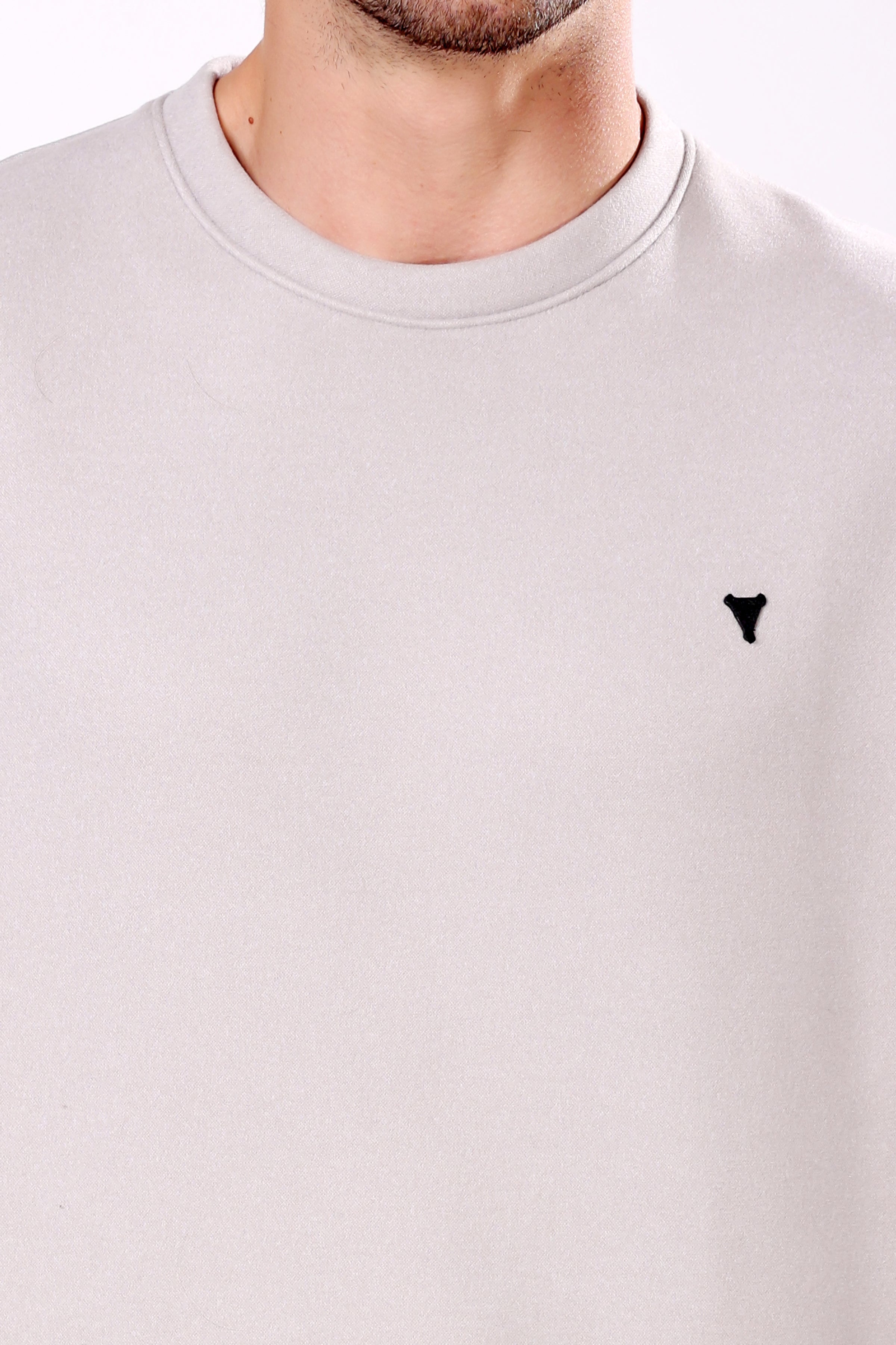 STYLOX Cotton Crew Neck Solid Sweatshirt For Men - Stylox