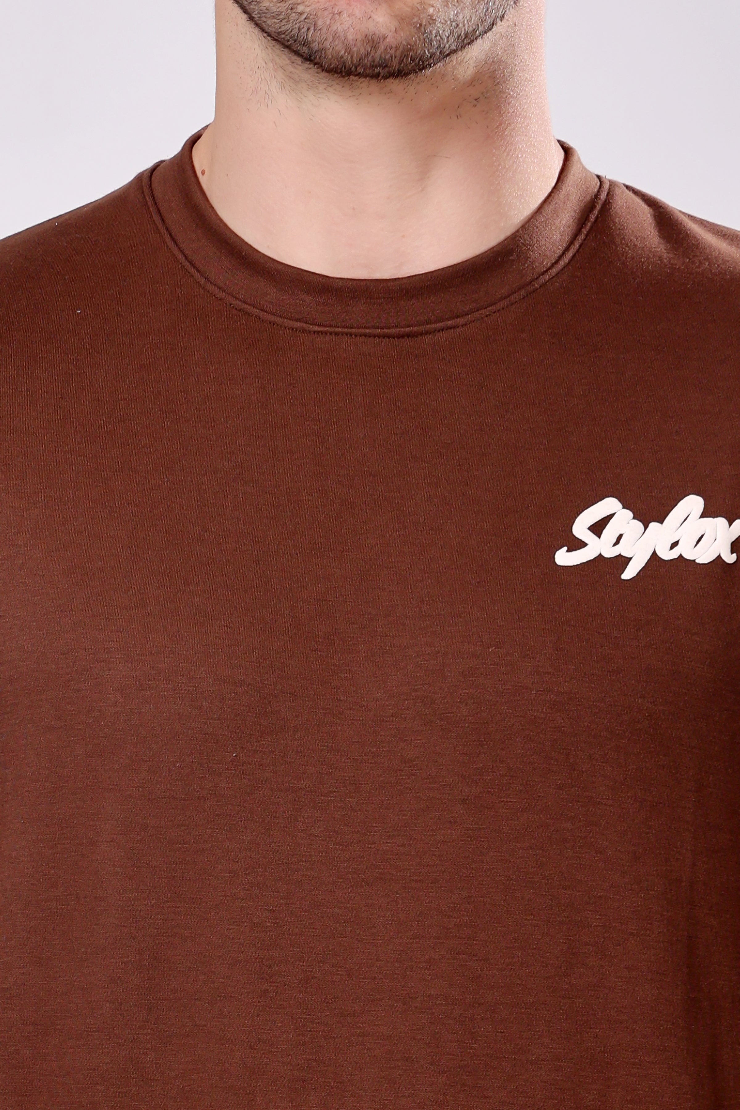 STYLOX Printed Cotton Round Neck Sweatshirt For Men - Stylox