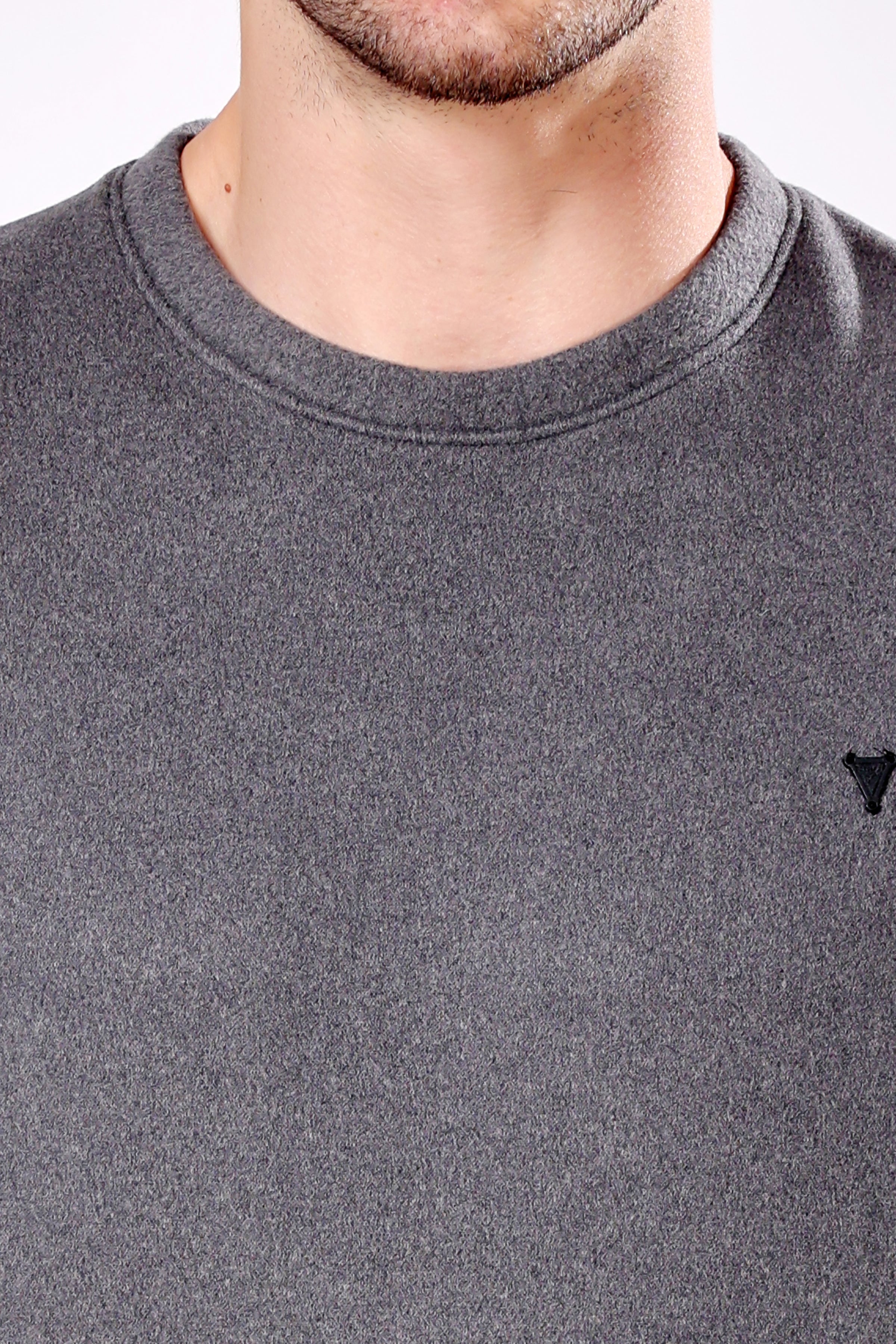 STYLOX Cotton Crew Neck Solid Sweatshirt For Men - Stylox