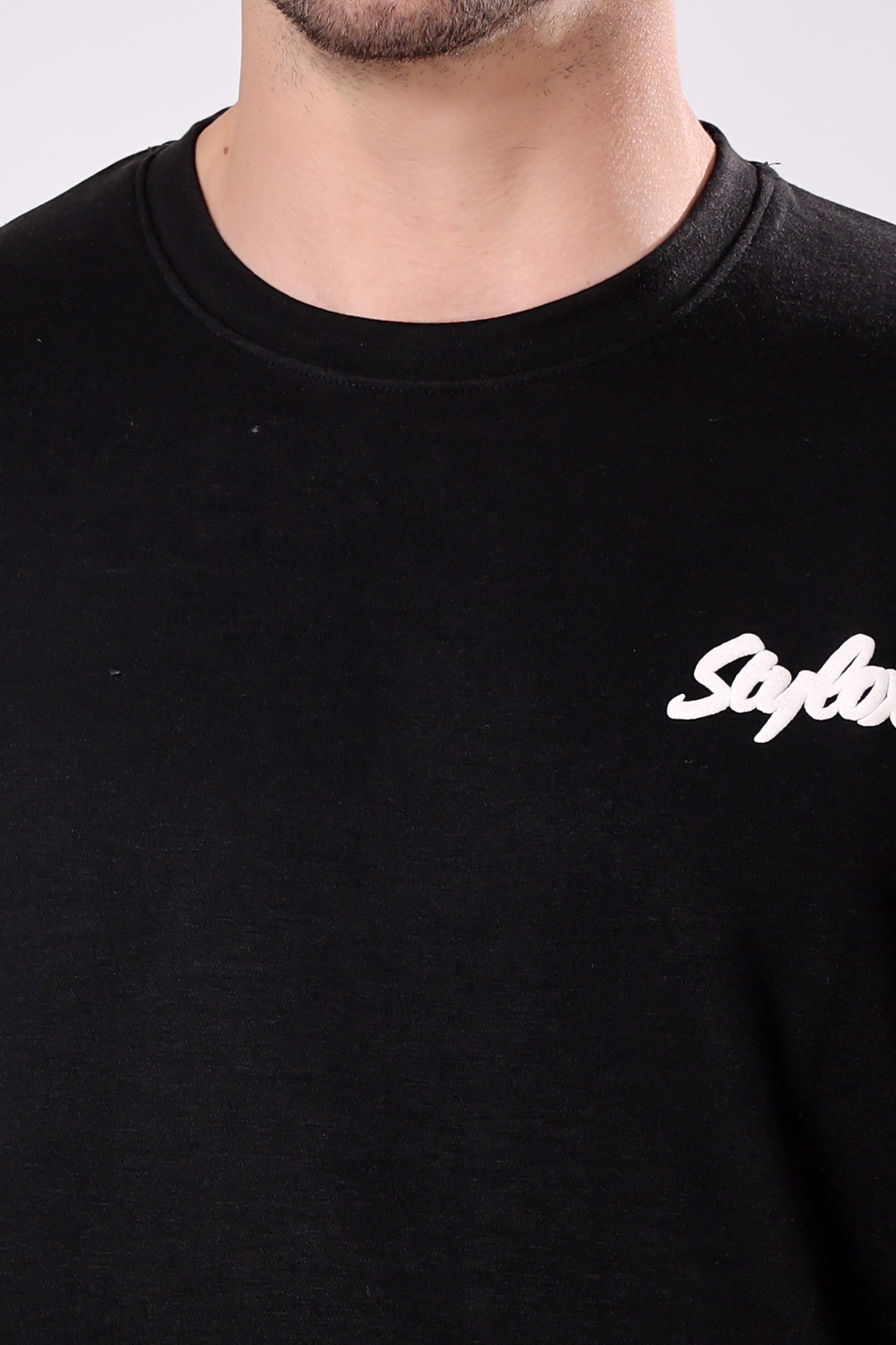 STYLOX Printed Cotton Round Neck Sweatshirt For Men