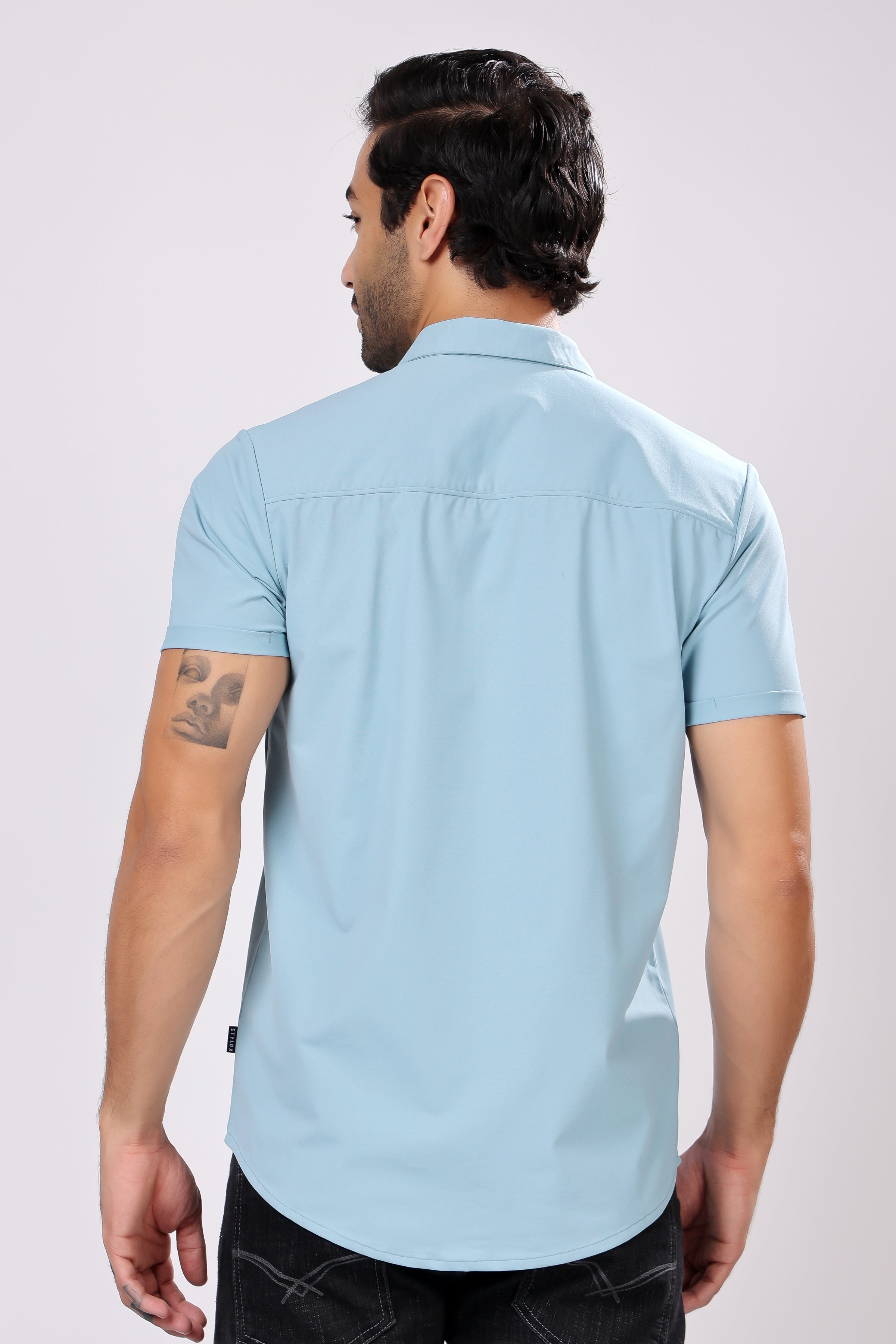 STYLOX HALF SLEEVE LYCRA SHIRT - Stylox