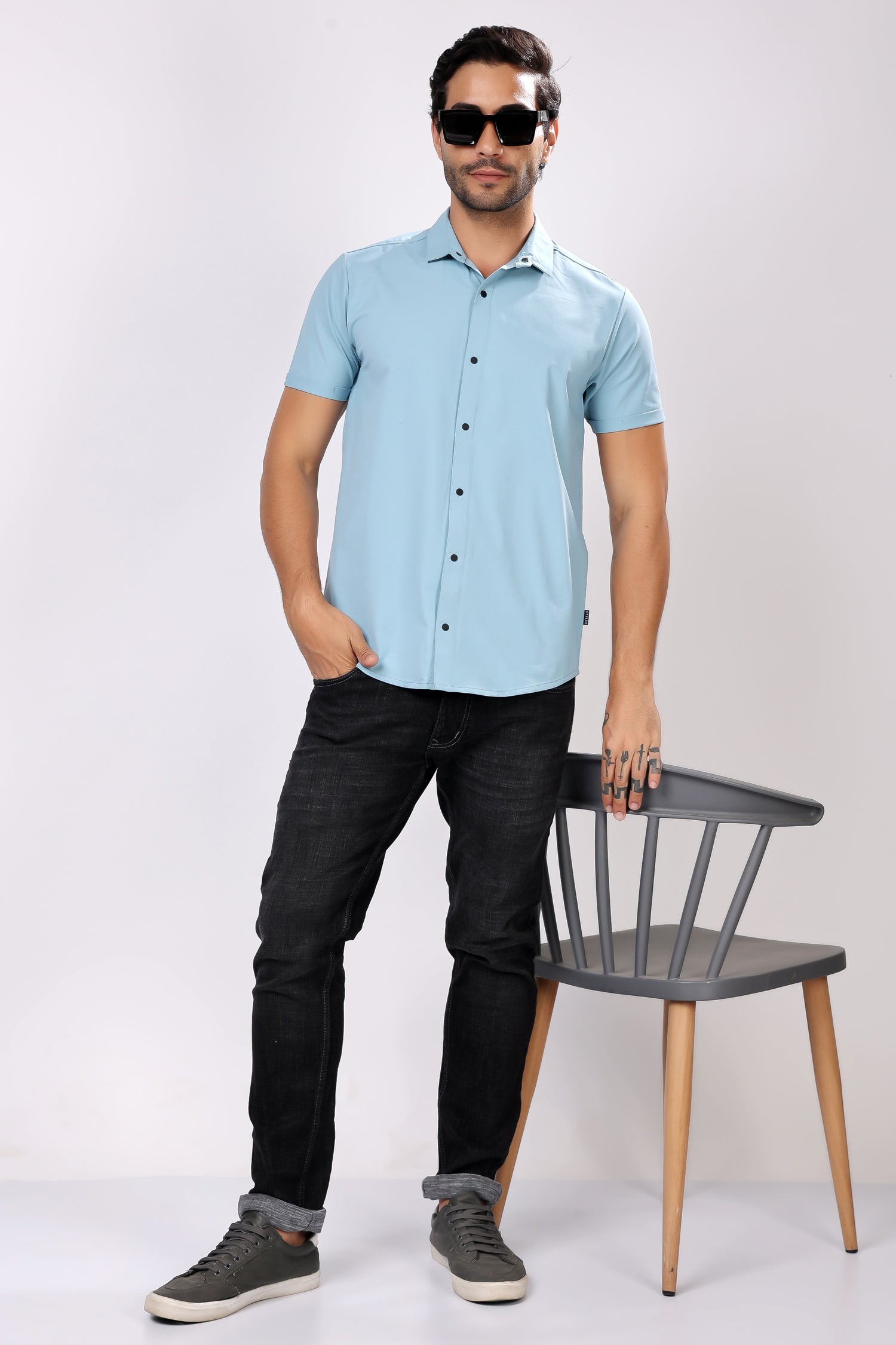 STYLOX HALF SLEEVE LYCRA SHIRT