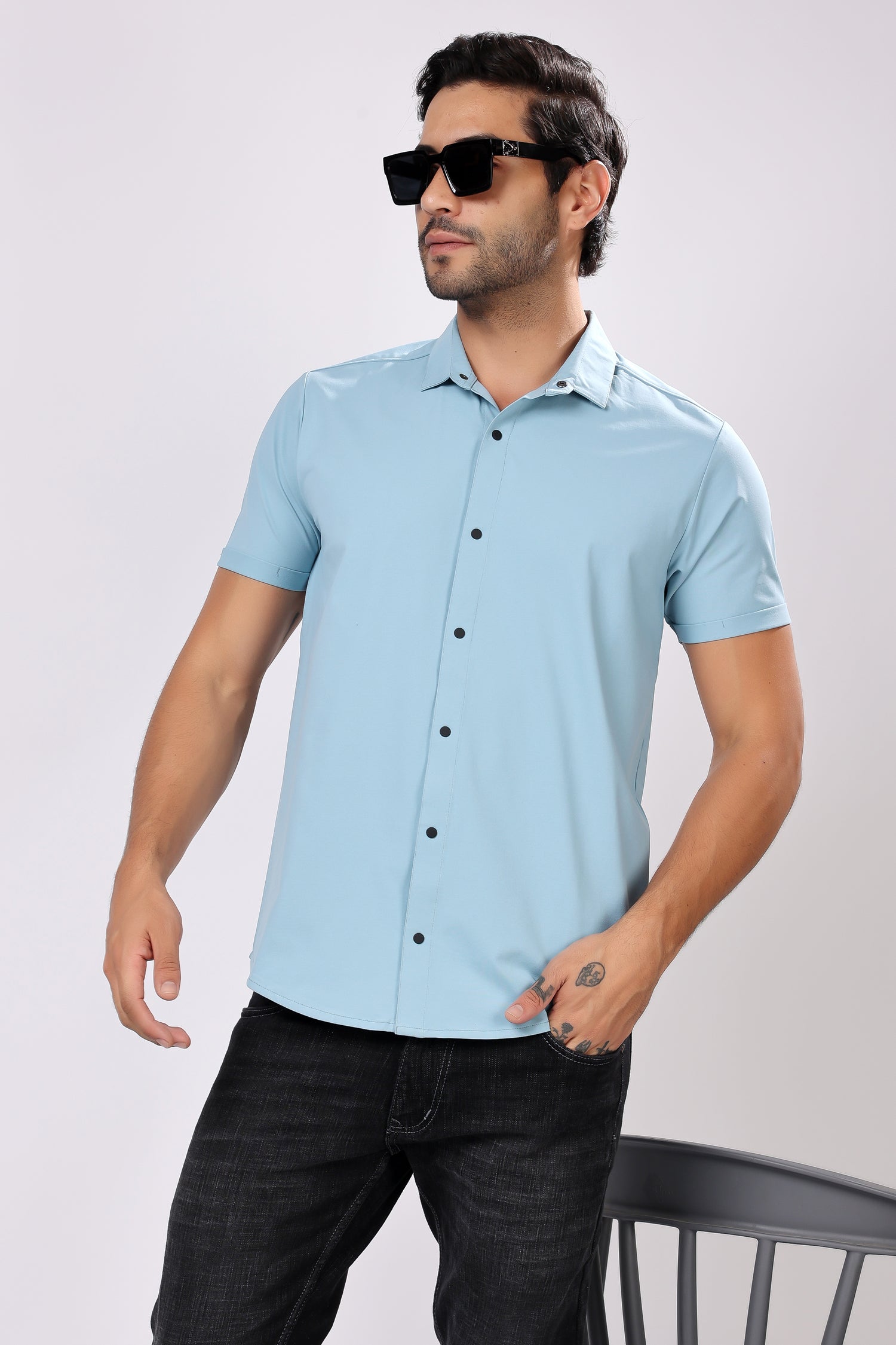 STYLOX HALF SLEEVE LYCRA SHIRT