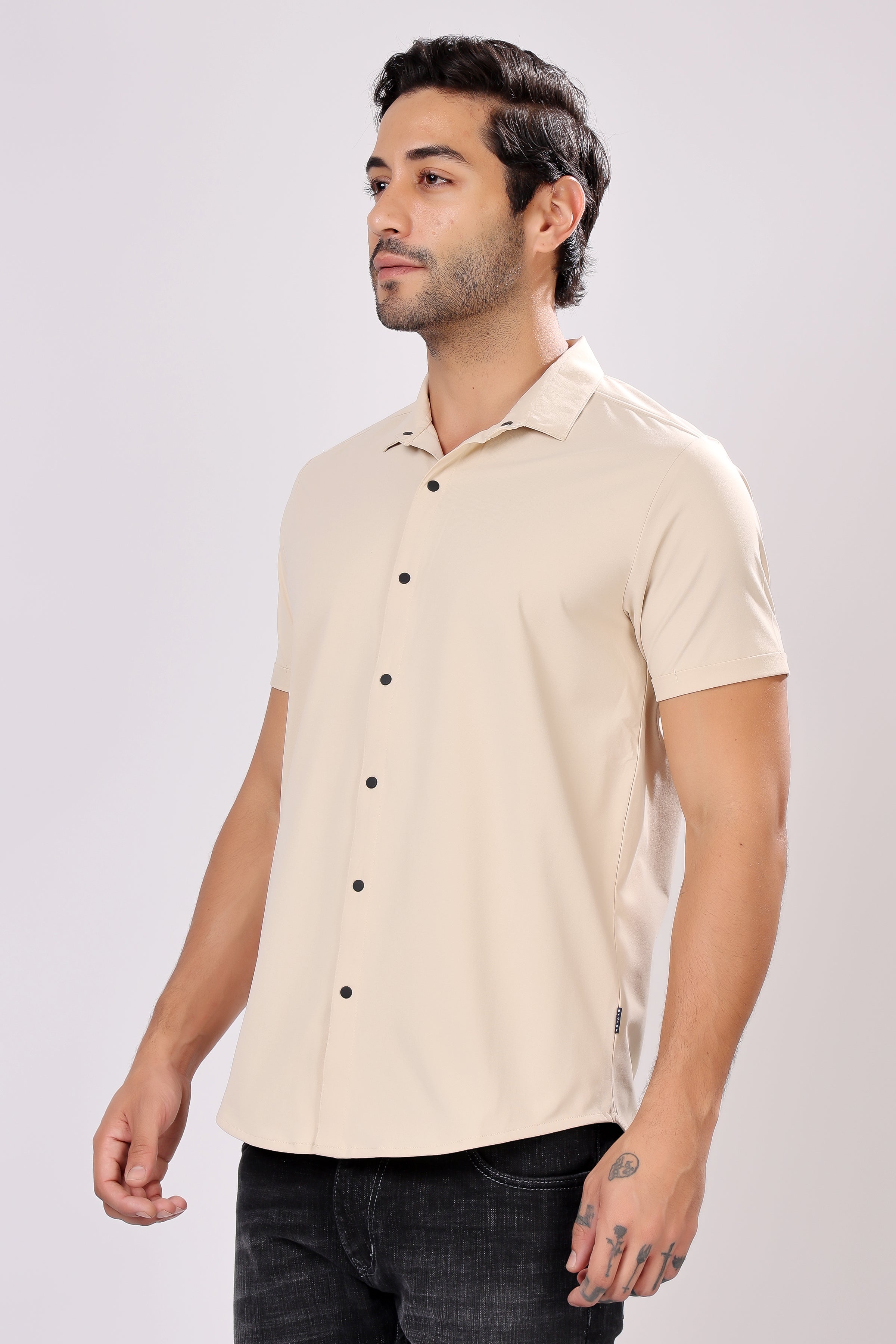 STYLOX HALF SLEEVE LYCRA SHIRT - Stylox