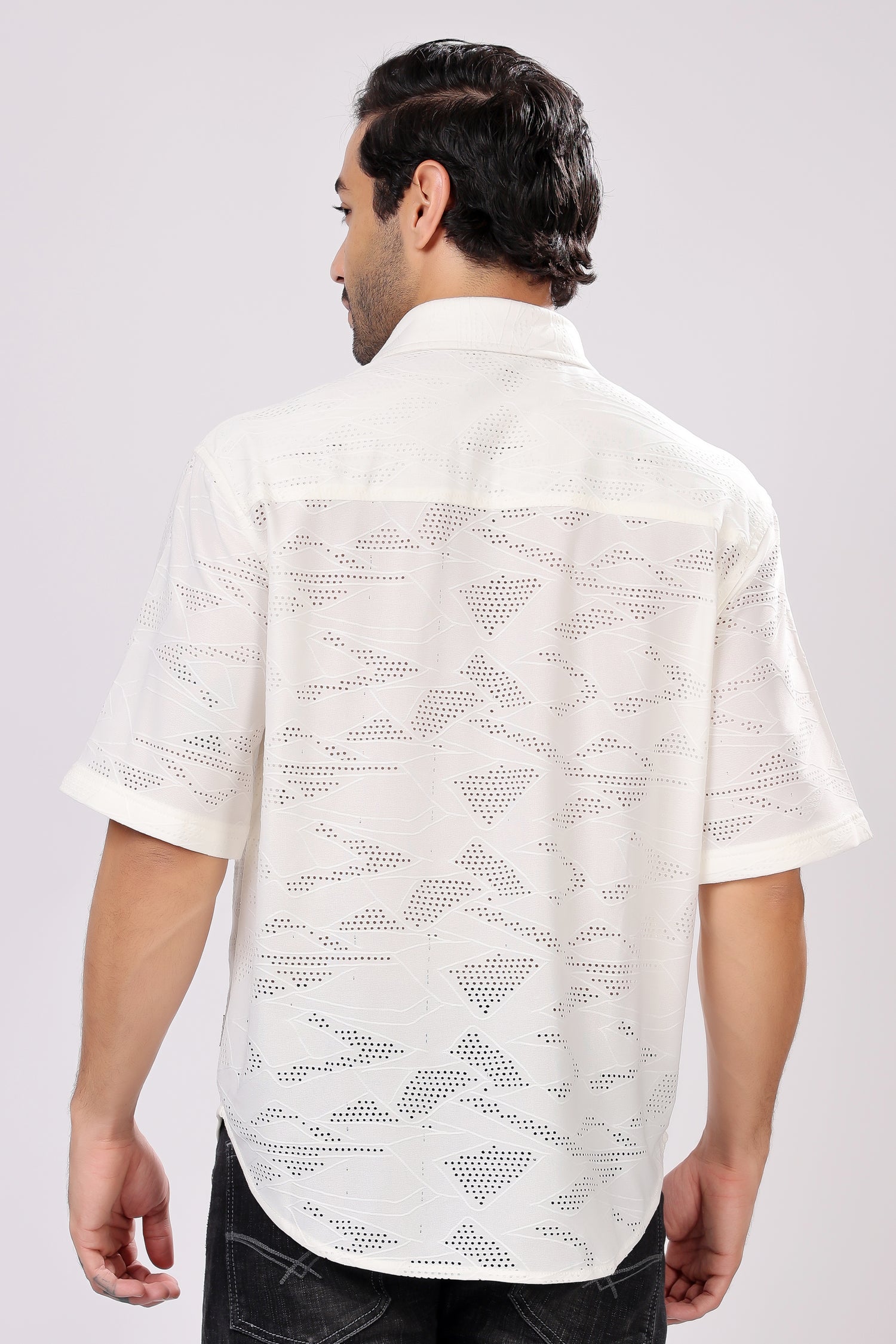 STYLOX NET HALF SLEEVE SHIRT