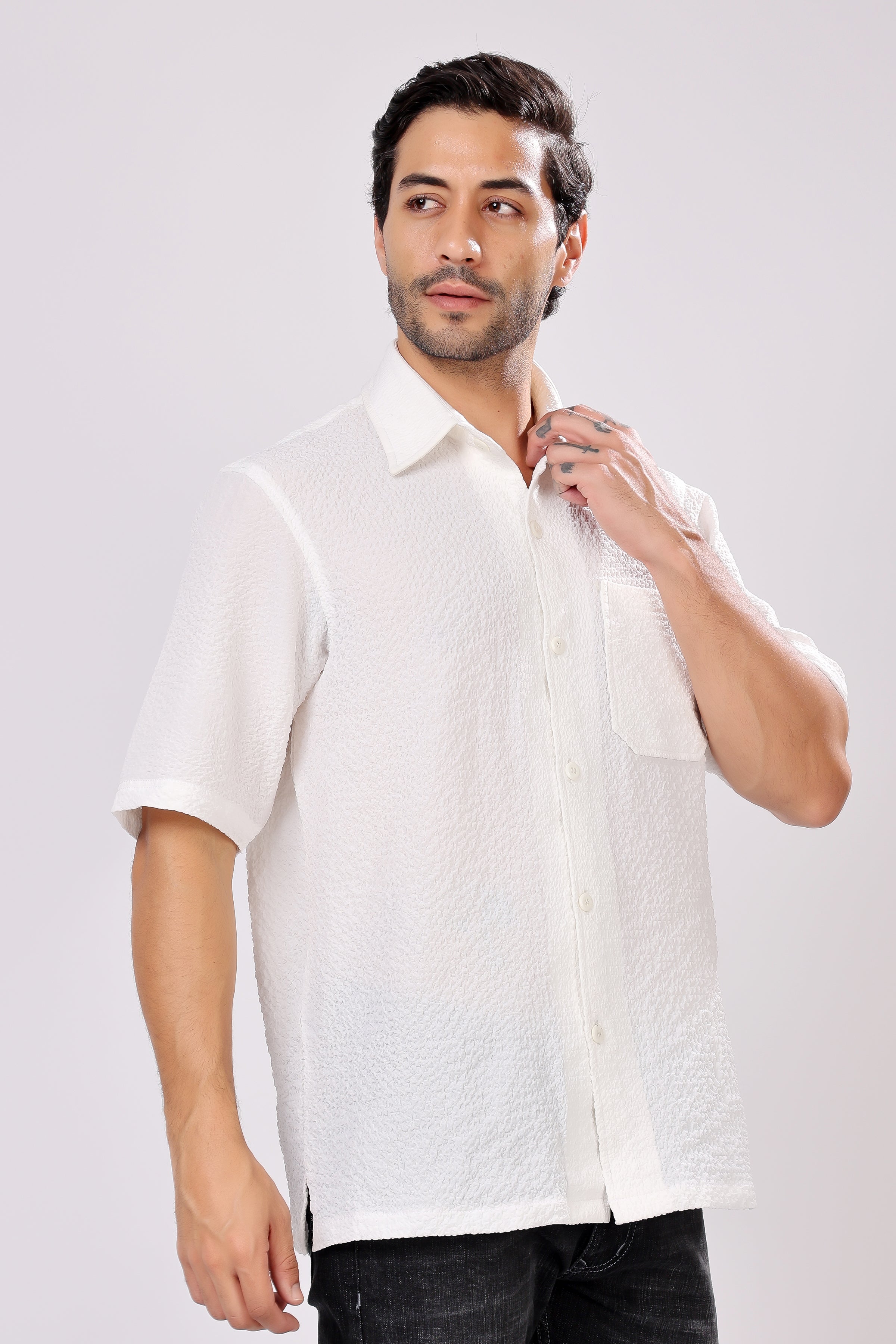 STYLOX HALF SLEEVE SOLID SHIRT