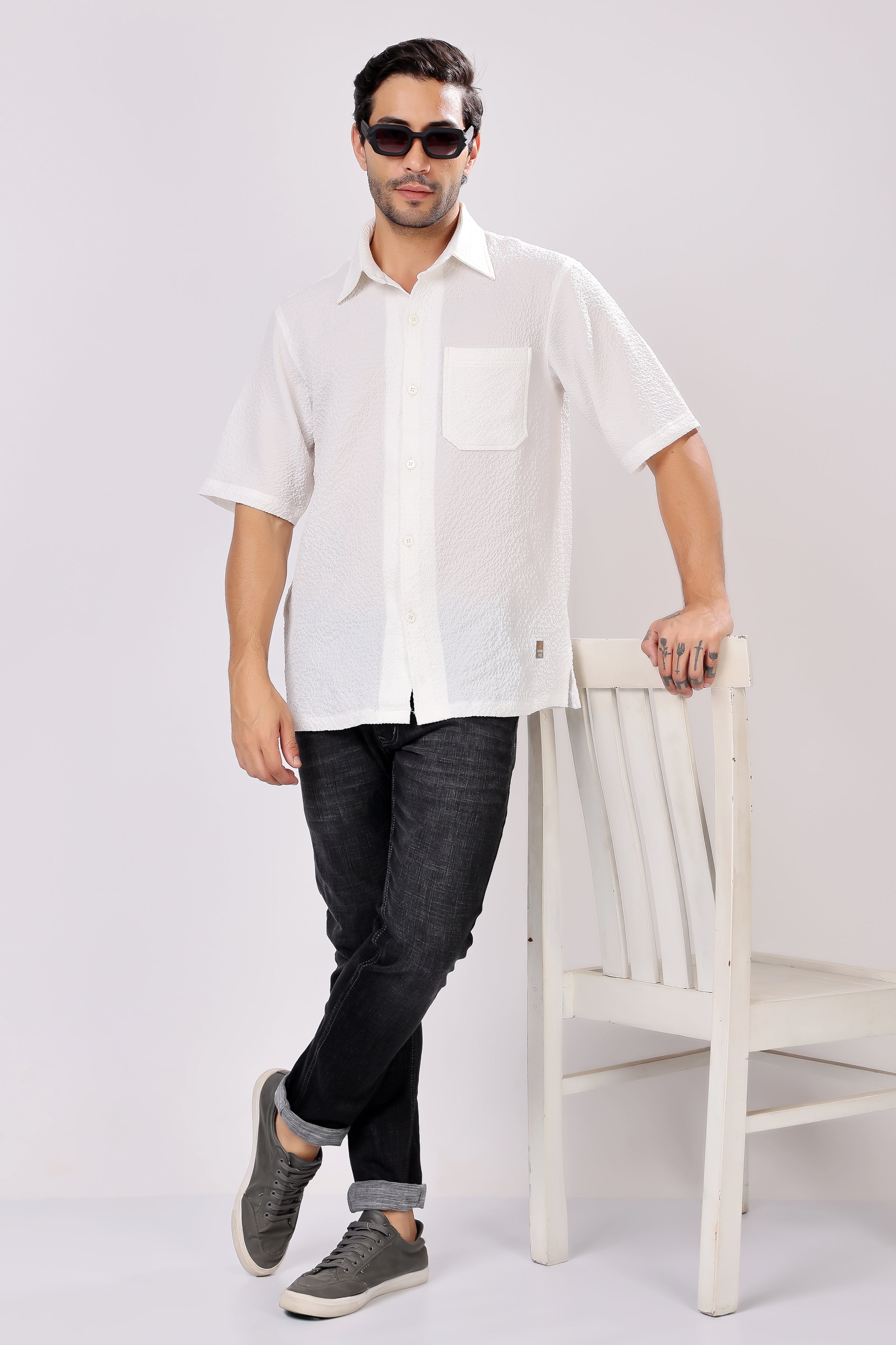 STYLOX HALF SLEEVE SOLID SHIRT