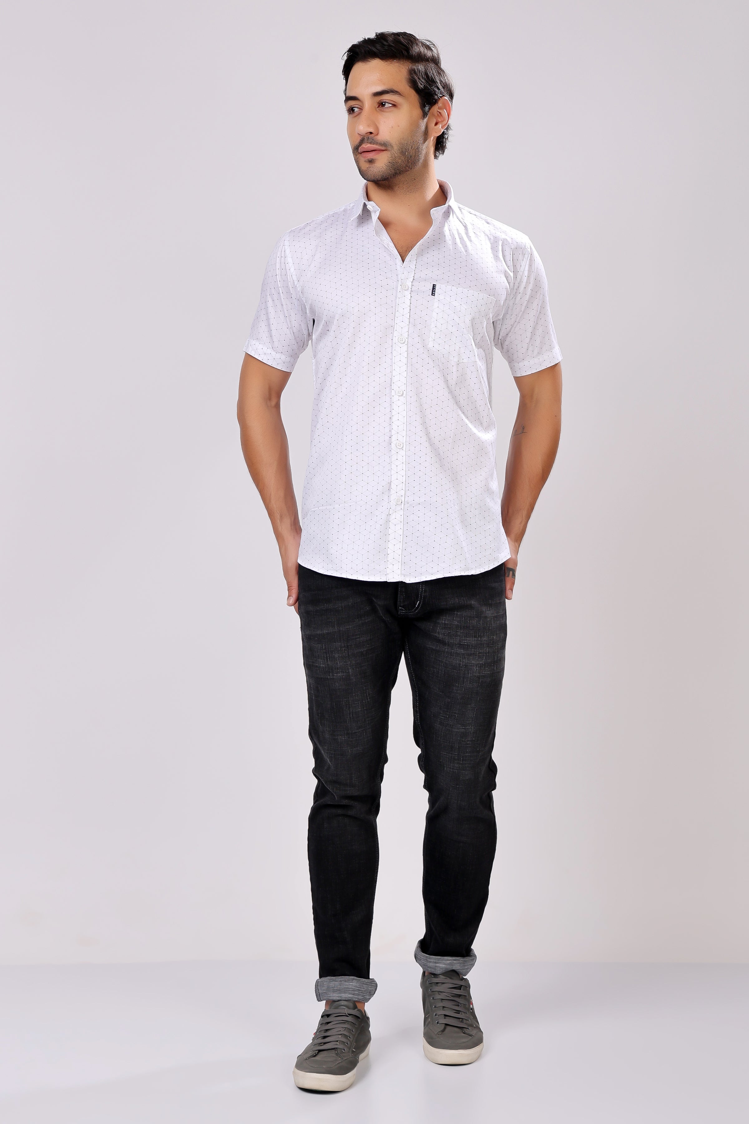 STYLOX HALF SLEEV PRINTED SHIRT - Stylox
