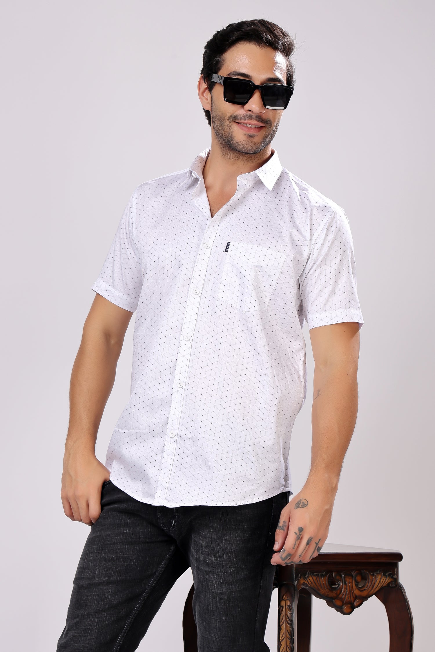STYLOX HALF SLEEV PRINTED SHIRT