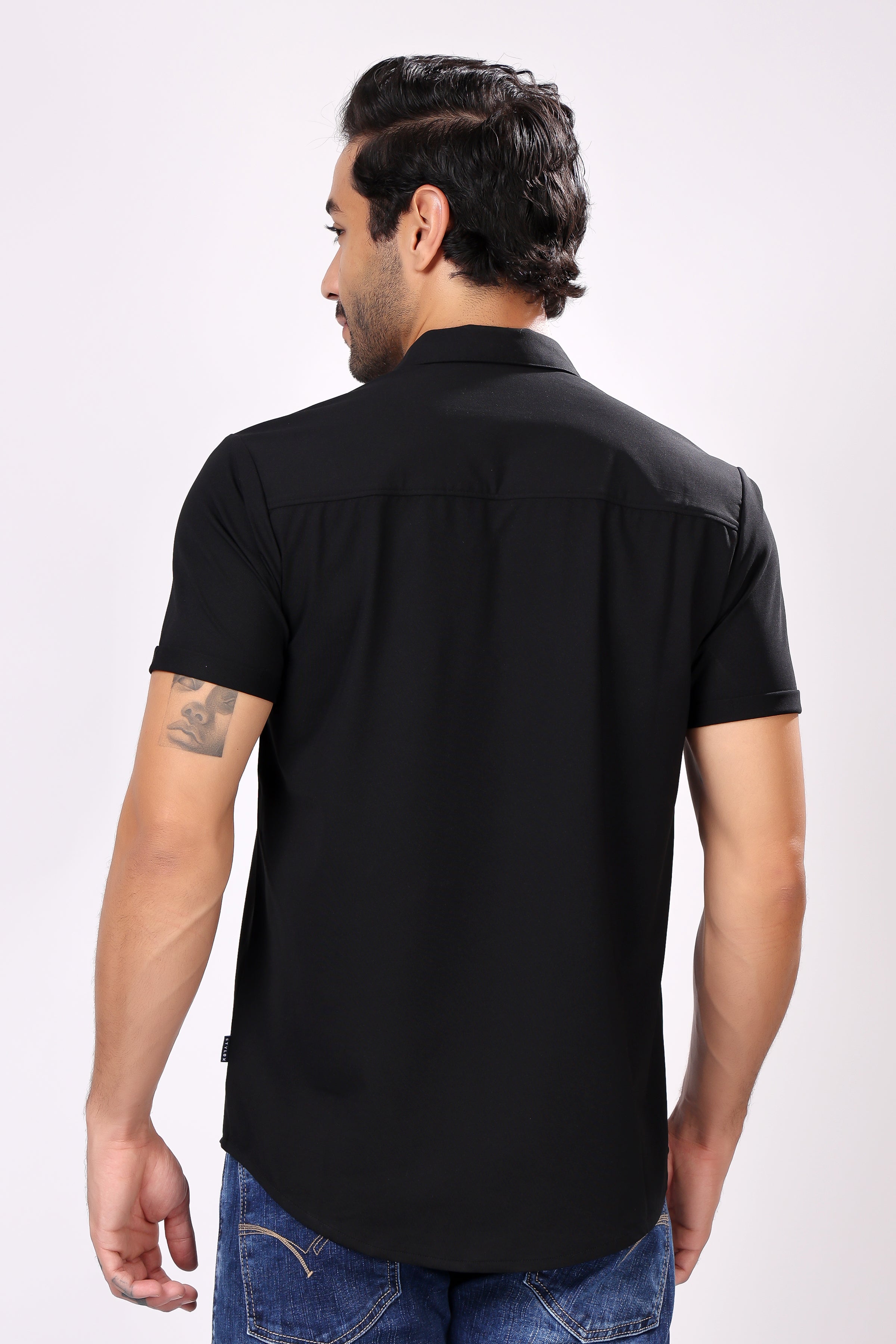 STYLOX HALF SLEEVE LYCRA SHIRT - Stylox