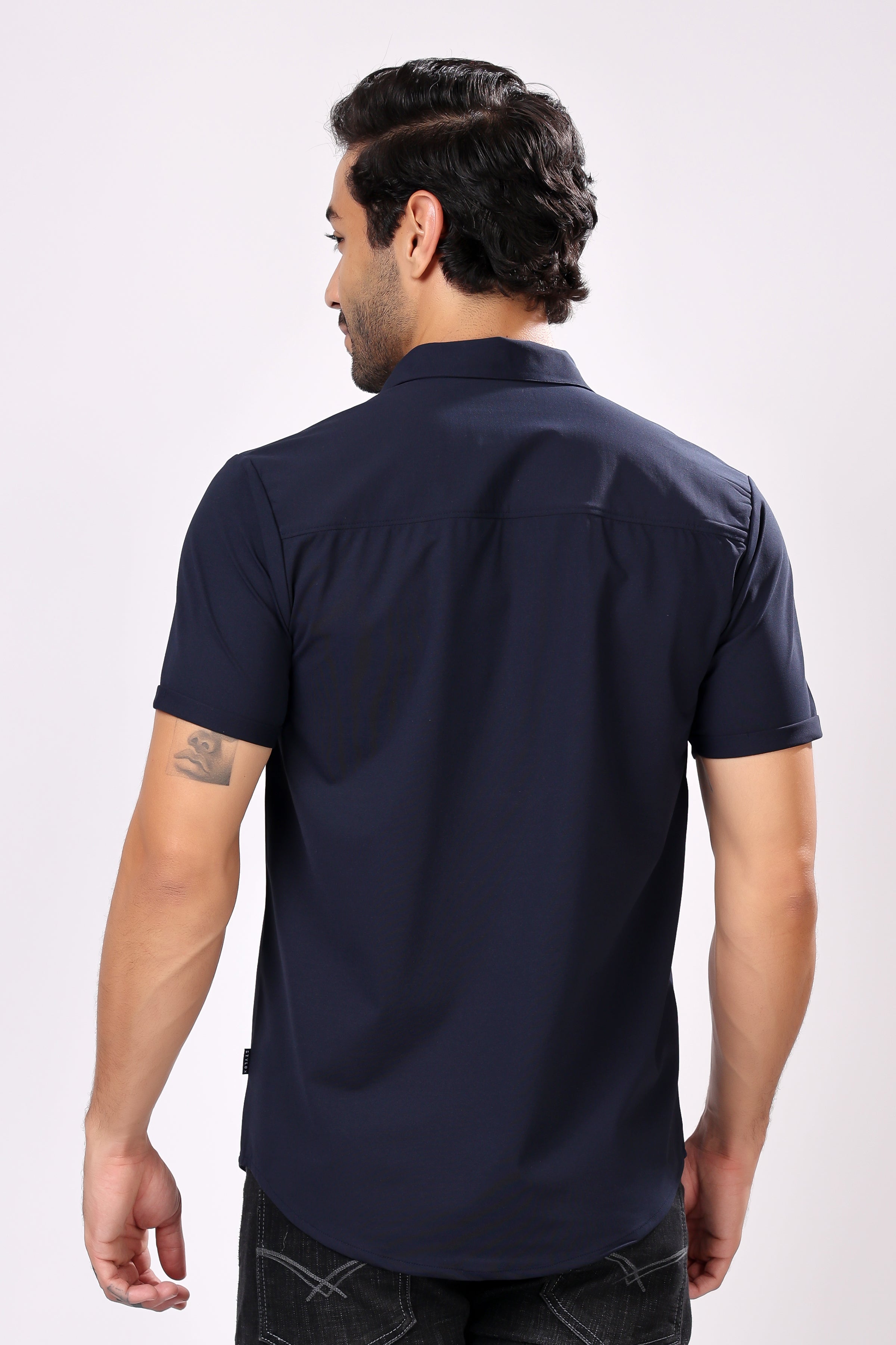 STYLOX HALF SLEEVE LYCRA SHIRT - Stylox