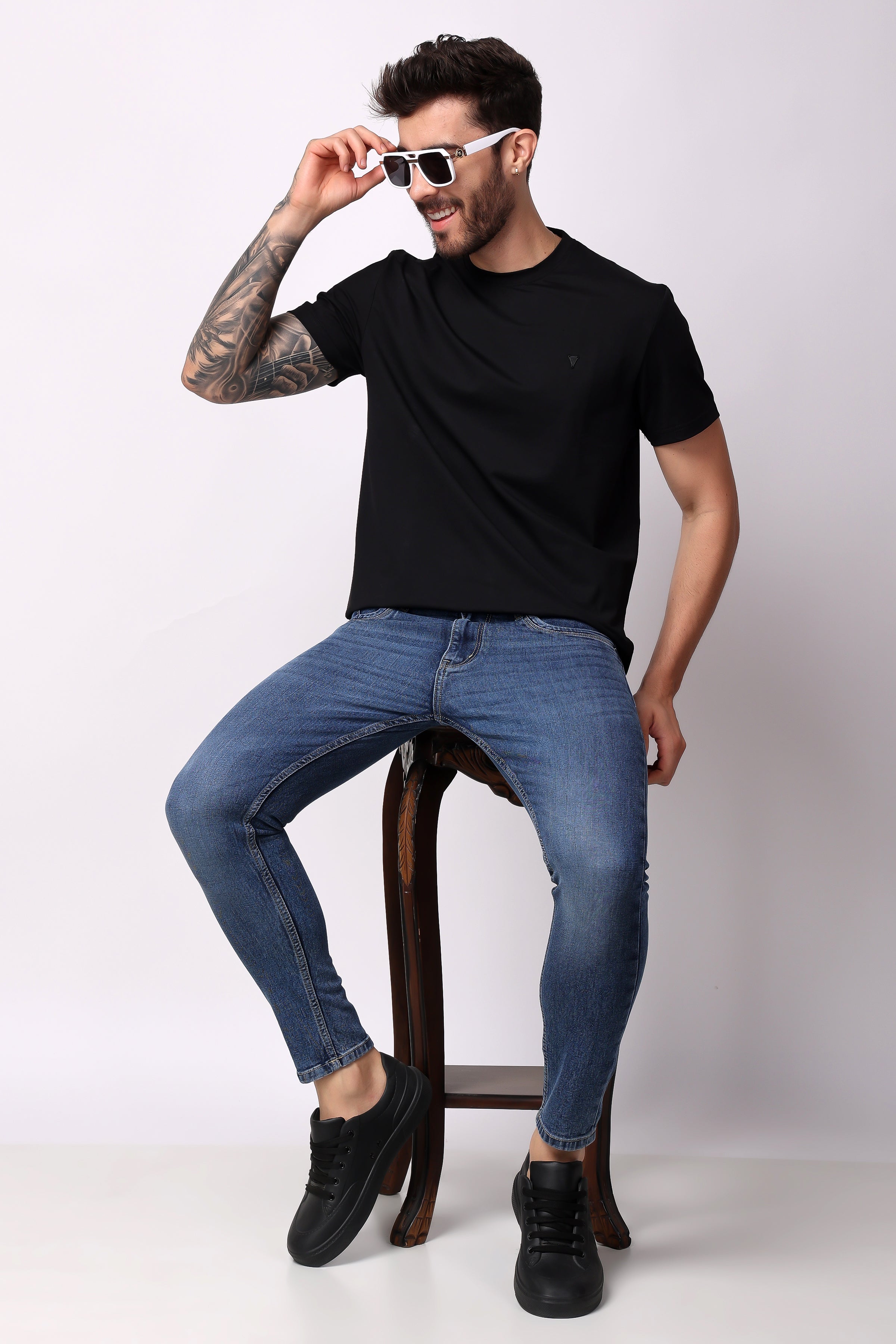 STYLOX SOLID T-SHIRT For Men - Stylox