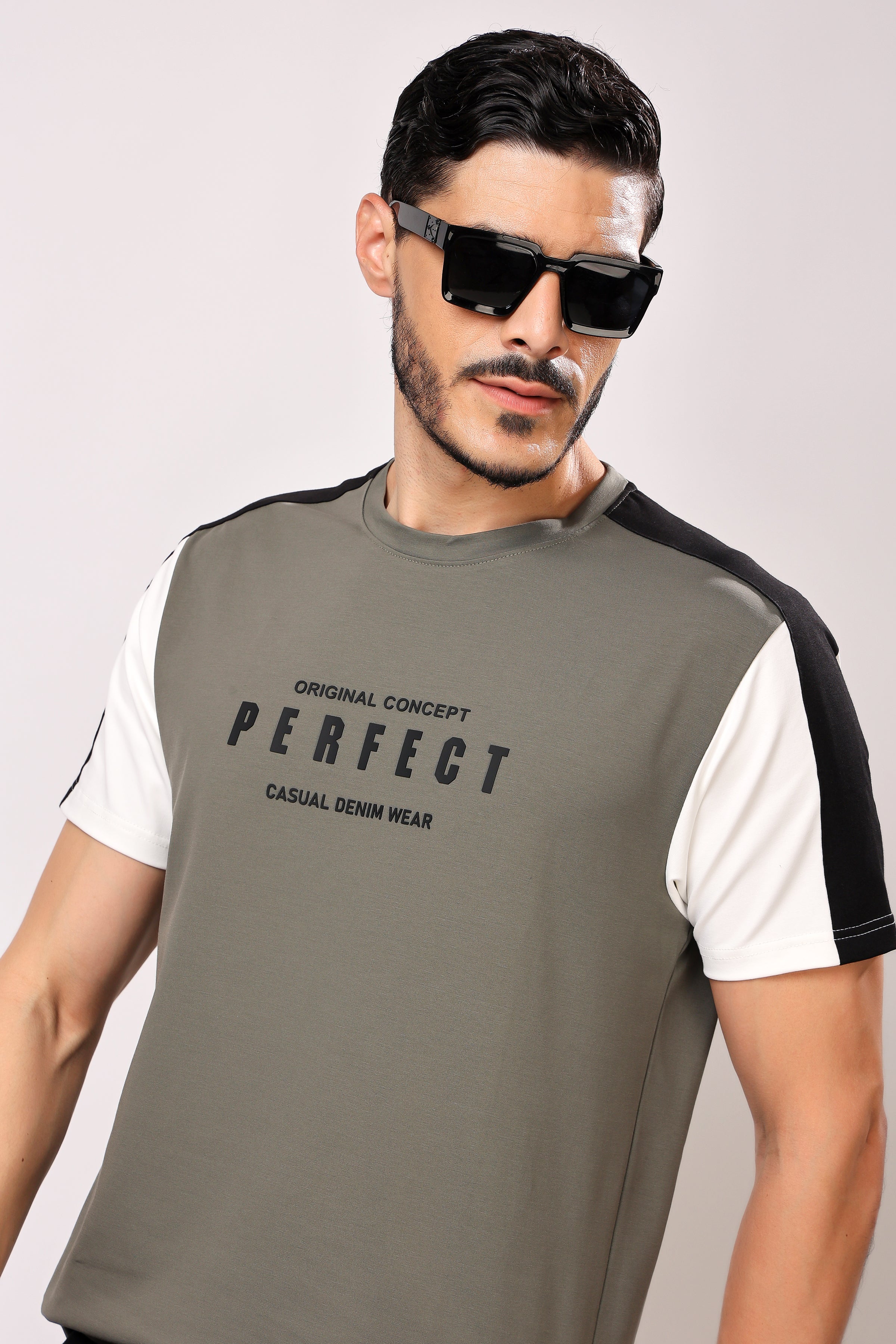 Stylox Men's Round Neck Casual Printed T-Shirt