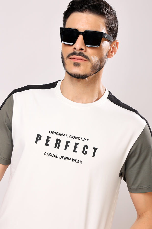 Stylox Men's Round Neck Casual Printed T-Shirt