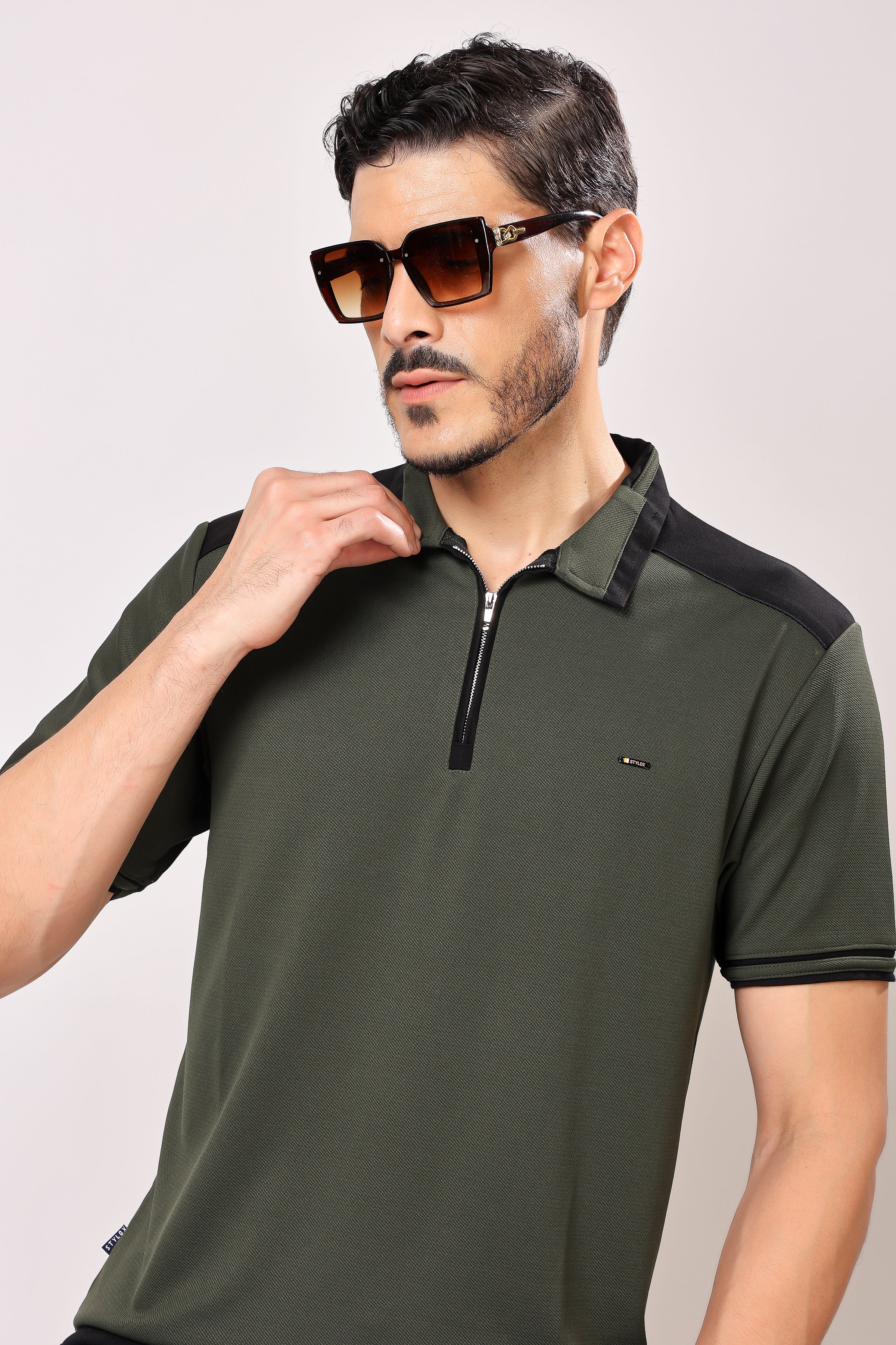 Stylox Men's Polo Neck T-Shirt - Stylox